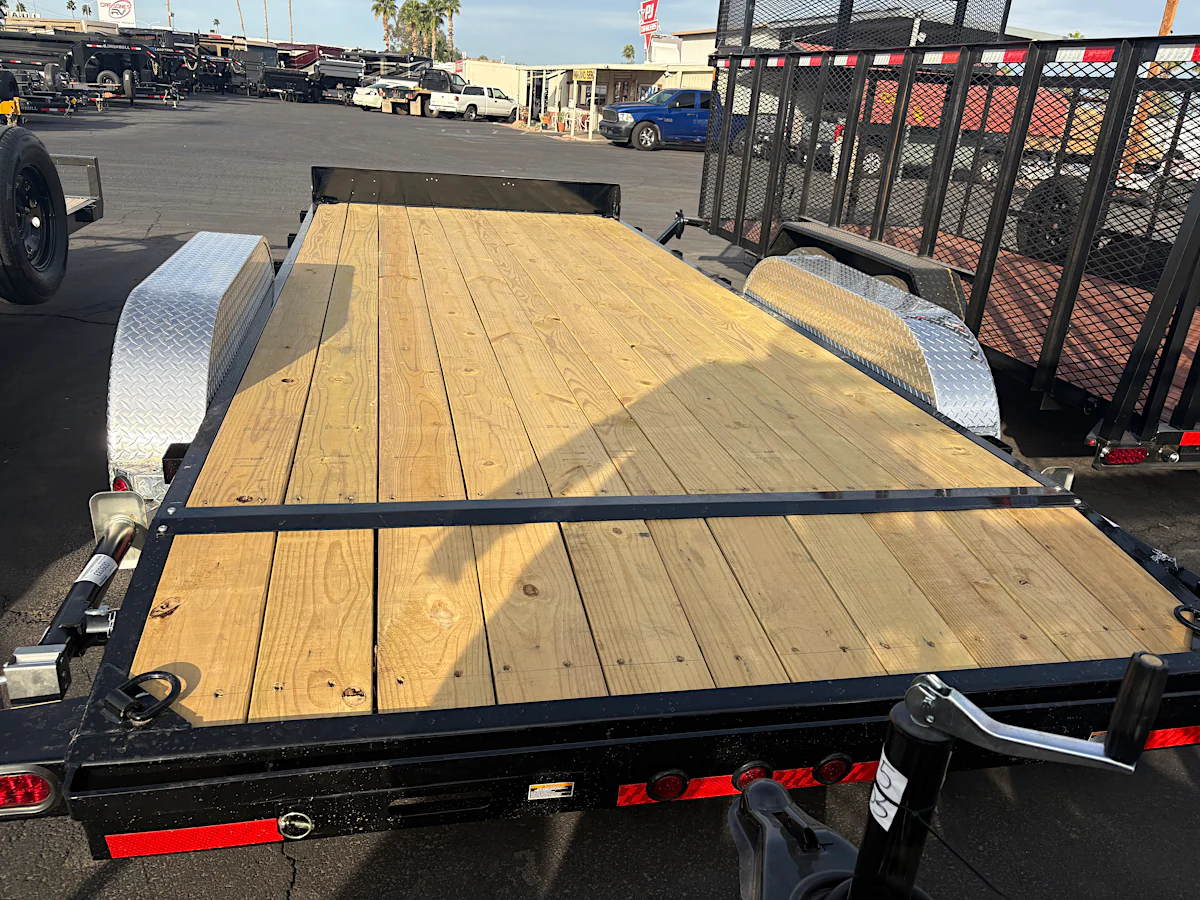 Load Trail 18x83 Tandem Axle, 7K GVWR, Carhauler, Slide in Ramps - Stock #LT972 - Image 4 of 5 Load Trail 18x83 Tandem Axle, 7K GVWR, Carhauler, Slide in Ramps - Stock #LT972 - Image 4 of 5