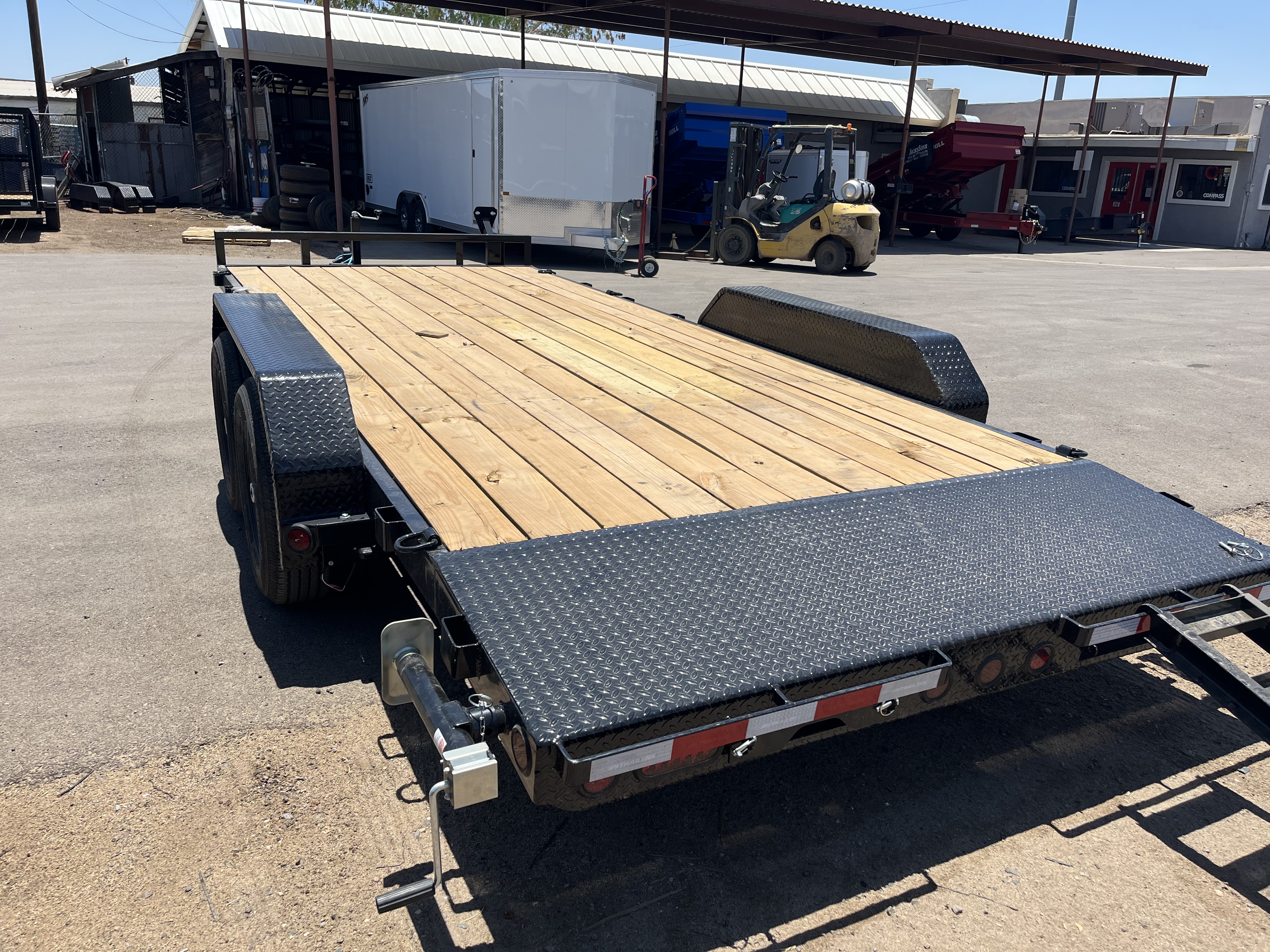 P.J. Trailers 18x83 Tandem Axle Channel Equipment, 10K GVWR, Slide-In Ramps - Stock #PPJ11216 - Image 6 of 8