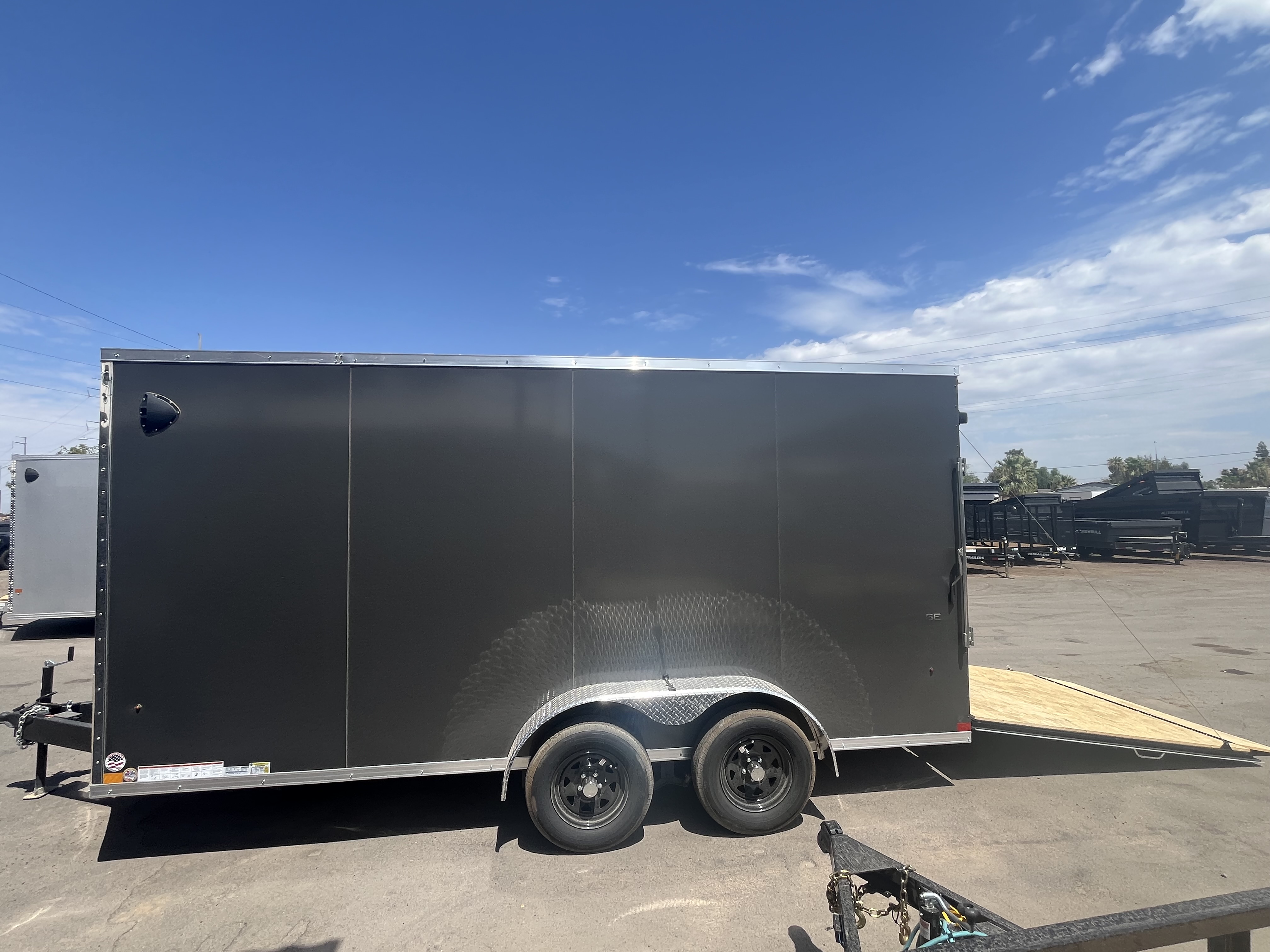 Compass 7'x16' Enclosed Cargo Trailer w/ Rear Ramp Door