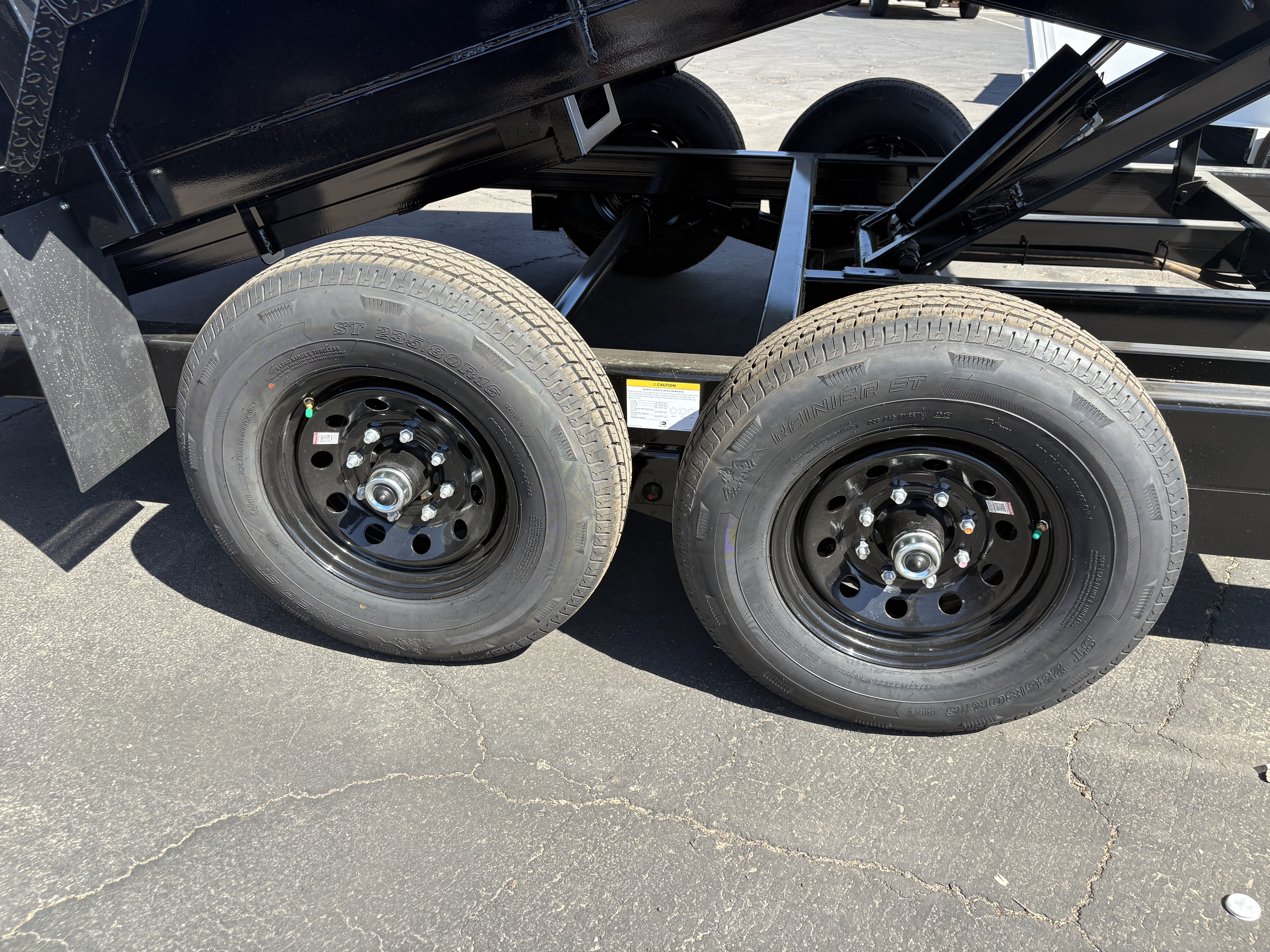 Midsota 20x7 (14'+6') Flat Front Rear Dump, 15,400 GVWR, 40" Steel Toolbox - Stock #MID003 - Image 3 of 6