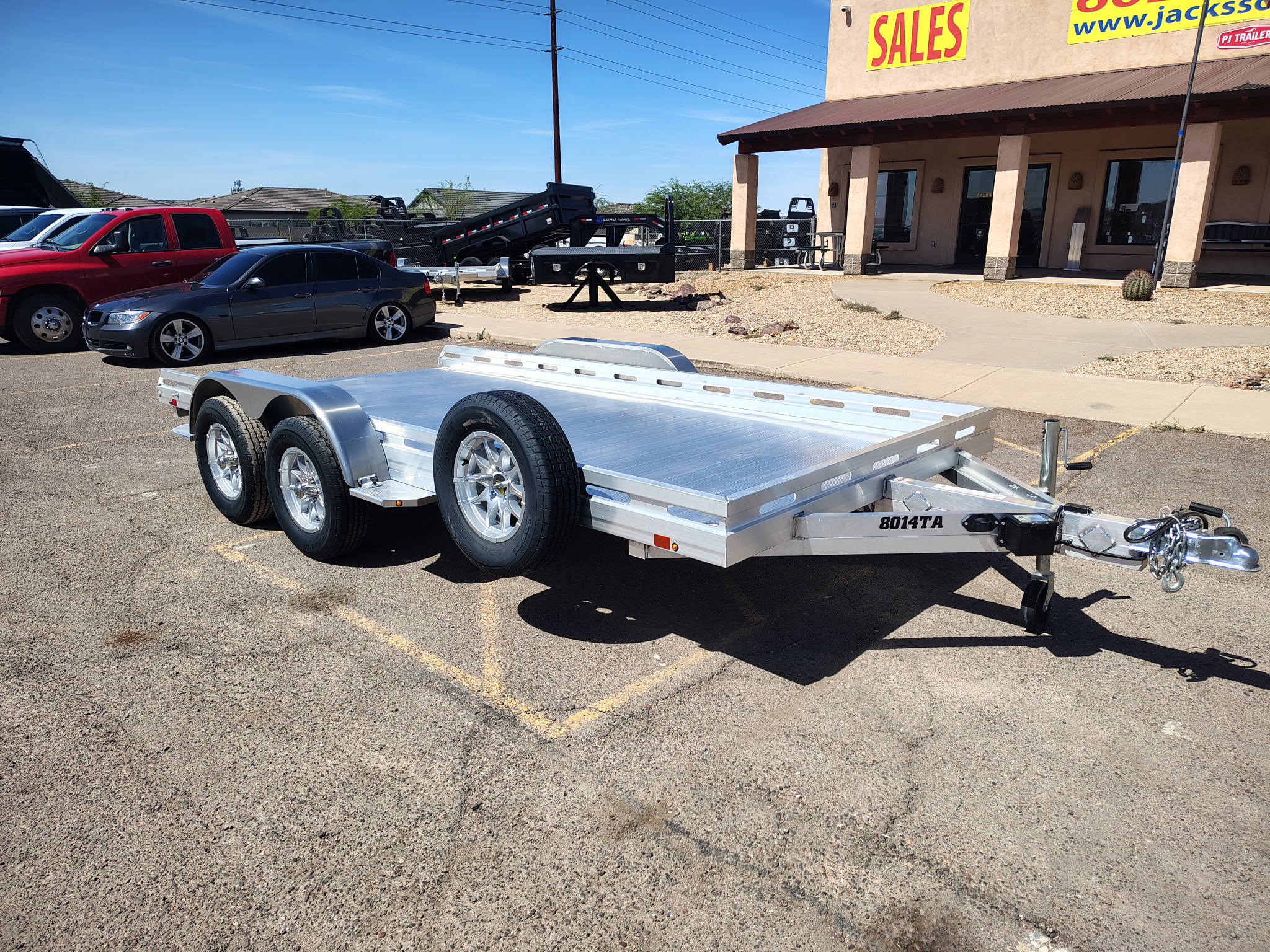 Aluma 14x80 All Aluminum, 8.5K GVWR, Tandem Axle, Ramps (8014TA-EL-R-RTD) - Stock #ALU384 - Image 5 of 10