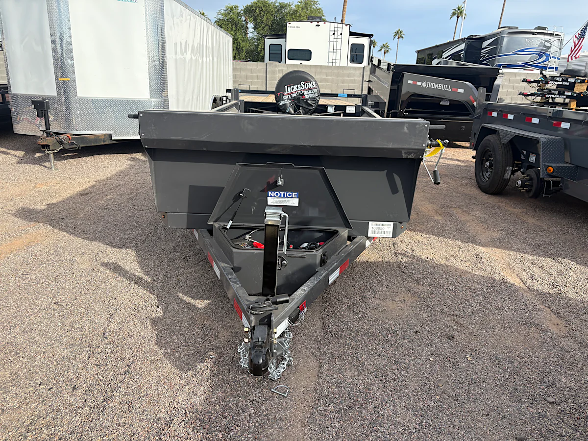 Norstar 10x60 Norstar Single Axle Dump, 3.5K GVWR, 20" Sides - Stock #NST1498 - Image 1 of 4 Norstar 10x60 Norstar Single Axle Dump, 3.5K GVWR, 20" Sides - Stock #NST1498 - Image 1 of 4
