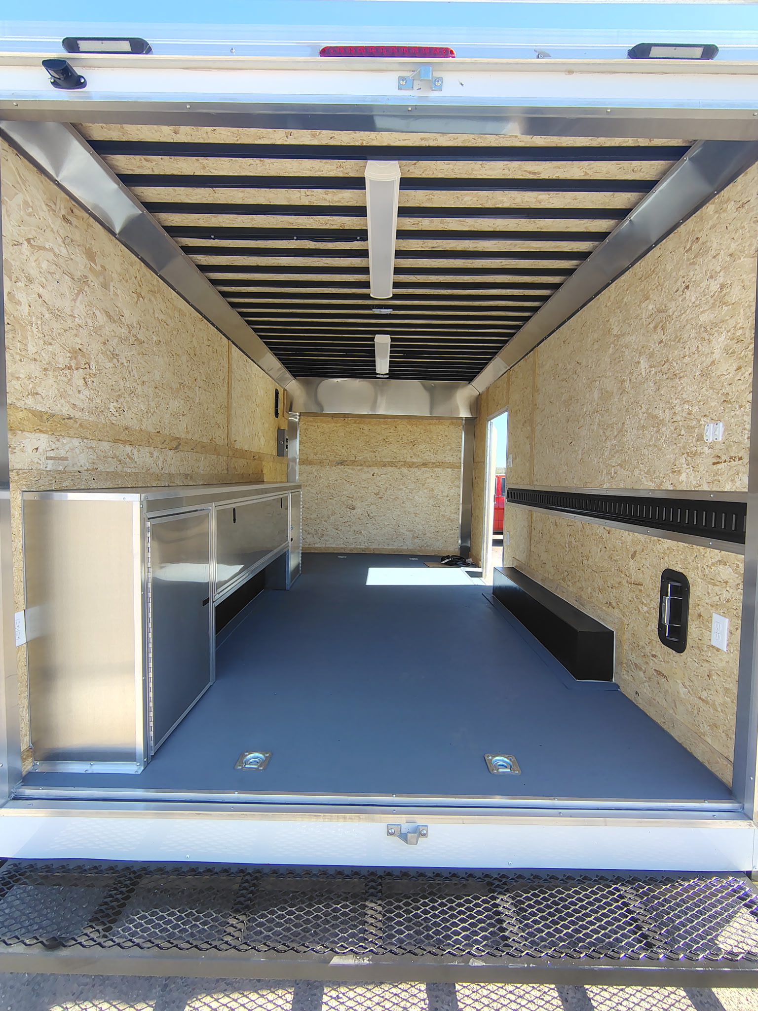Pace American 16x8.5 PXT Hammer, 7K GVWR, Workbench, Ladder Rack, 6" Additional Height, Ramp Door - Stock #CMP2881 - Image 8 of 11