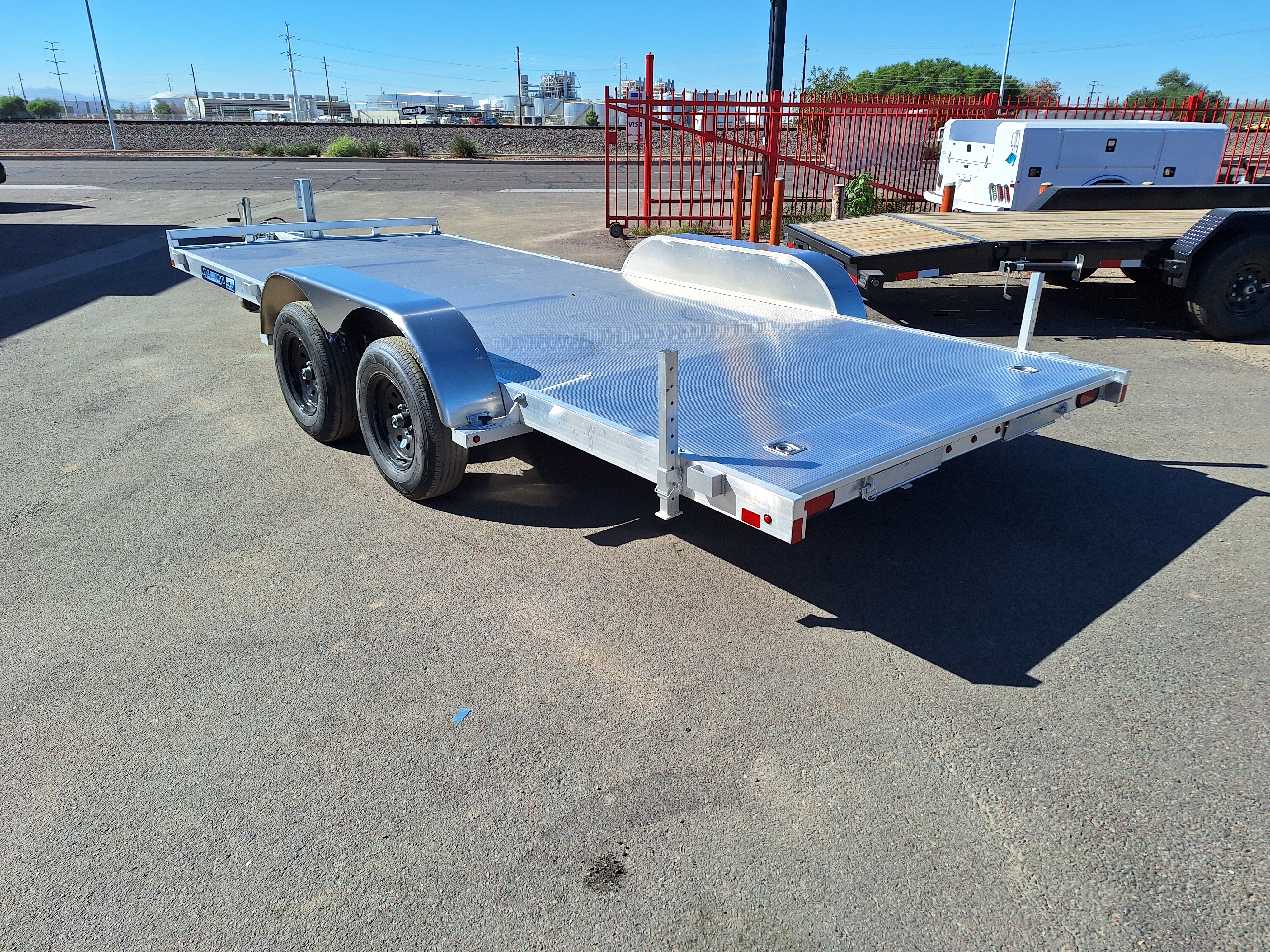 Aluma 18x82 All Aluminum, 7K GVWR, Tandem Axle - 8218ESA-TA-EL-R-RTD - Stock #ALU256 - Image 6 of 12