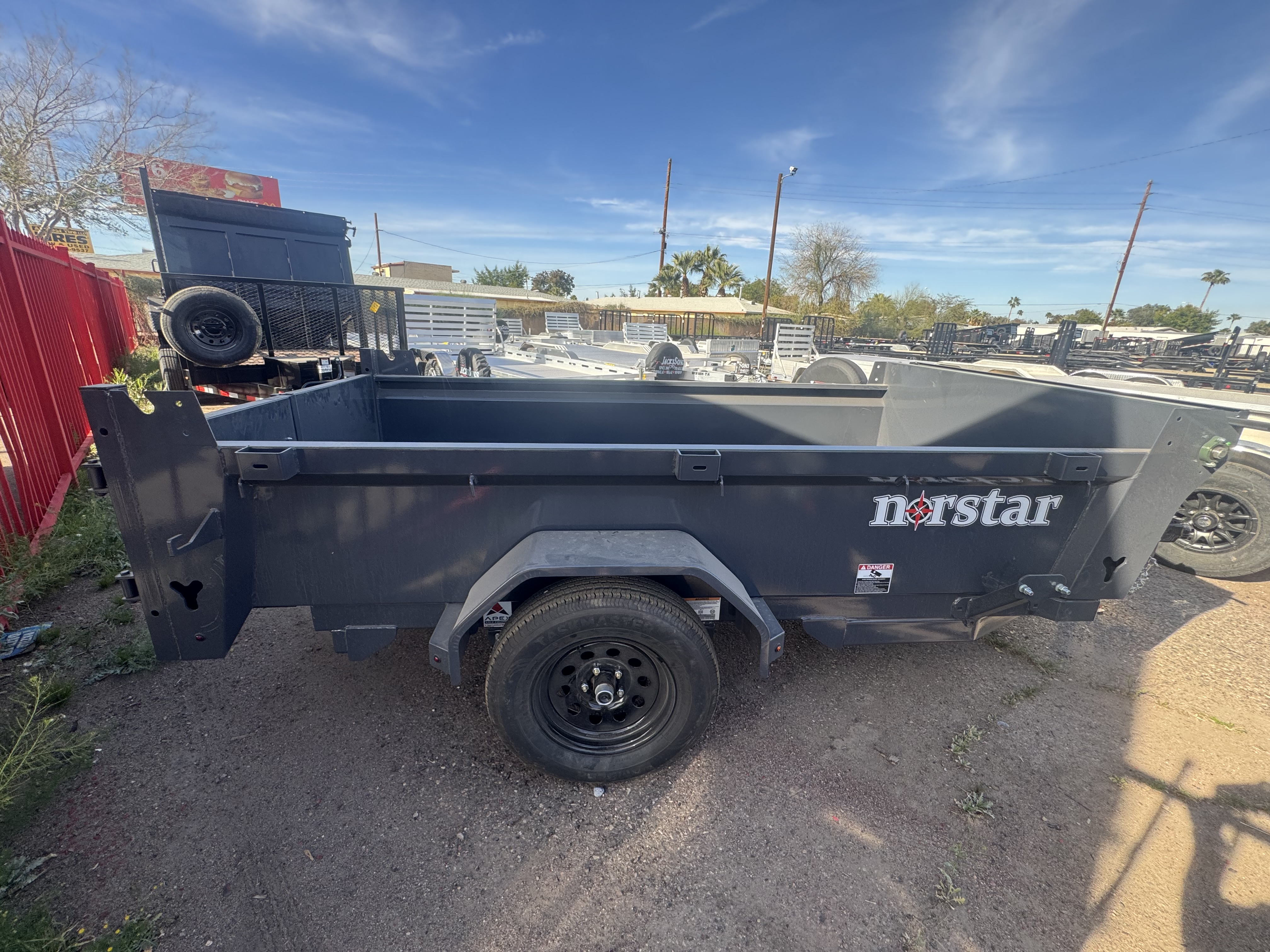 Norstar 10x60 Norstar Single Axle Dump, 3.5K GVWR, 20" Sides - Stock #NST1403 - Image 8 of 11