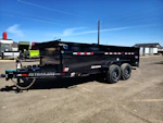 P.J. Trailers 14x83 Tandem Axle, 15,400 GVWR, Low Pro Dump, 36" Sides, 14 Ply Tires Stock #PJD1696 - Thumbnail 1
