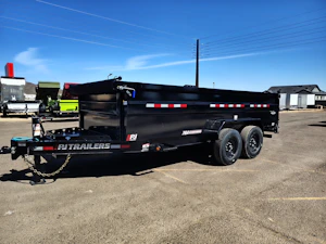 P.J. Trailers 14x83 Tandem Axle, 15,400 GVWR, Low Pro Dump, 36" Sides, 14 Ply Tires