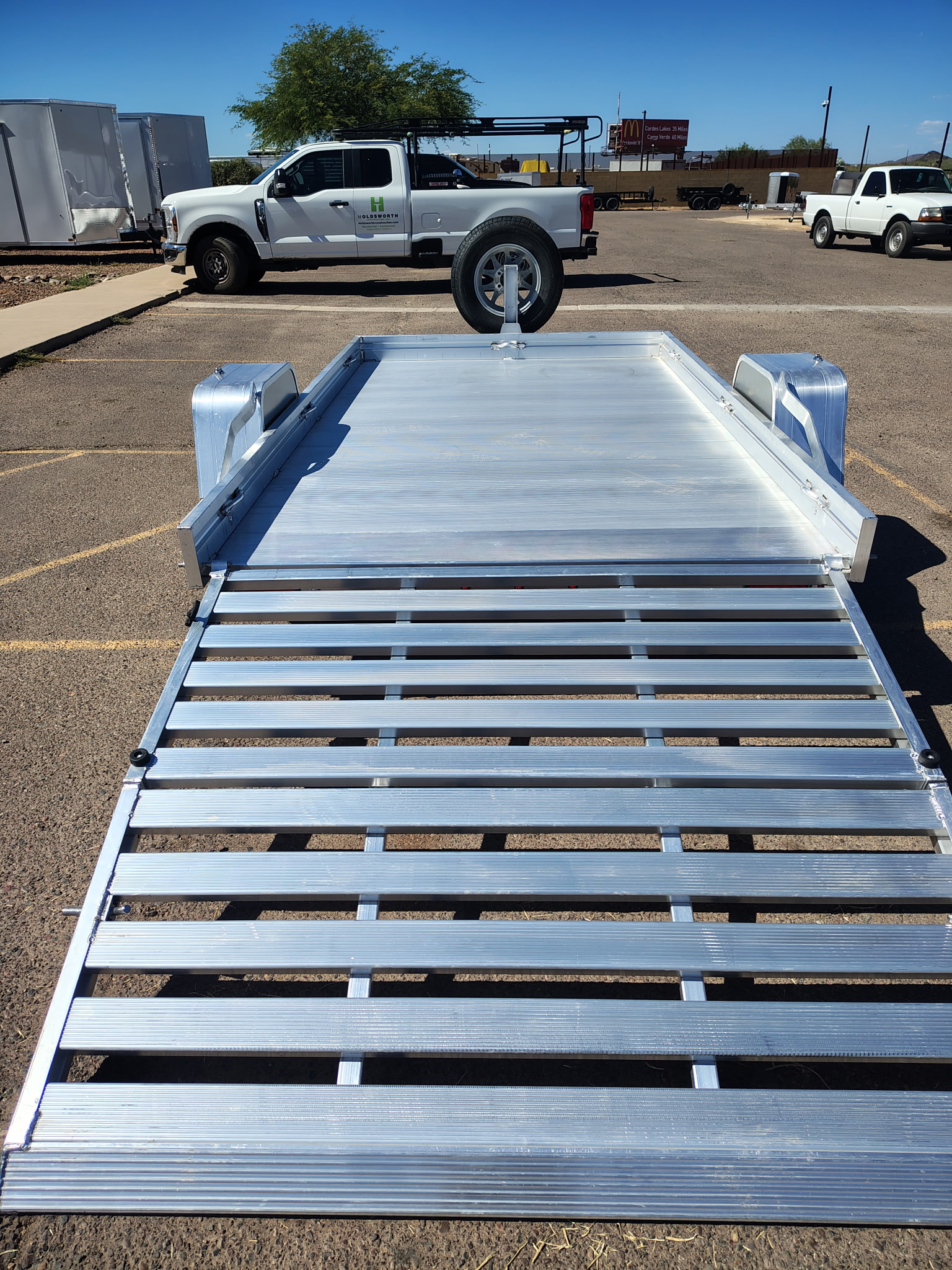 Aluma 10x68 All Aluminum, 3K GVWR, Heavy Single Axle, Bi-Fold Tailgate (6810H-S-BT) - Stock #ALU368 - Image 4 of 7