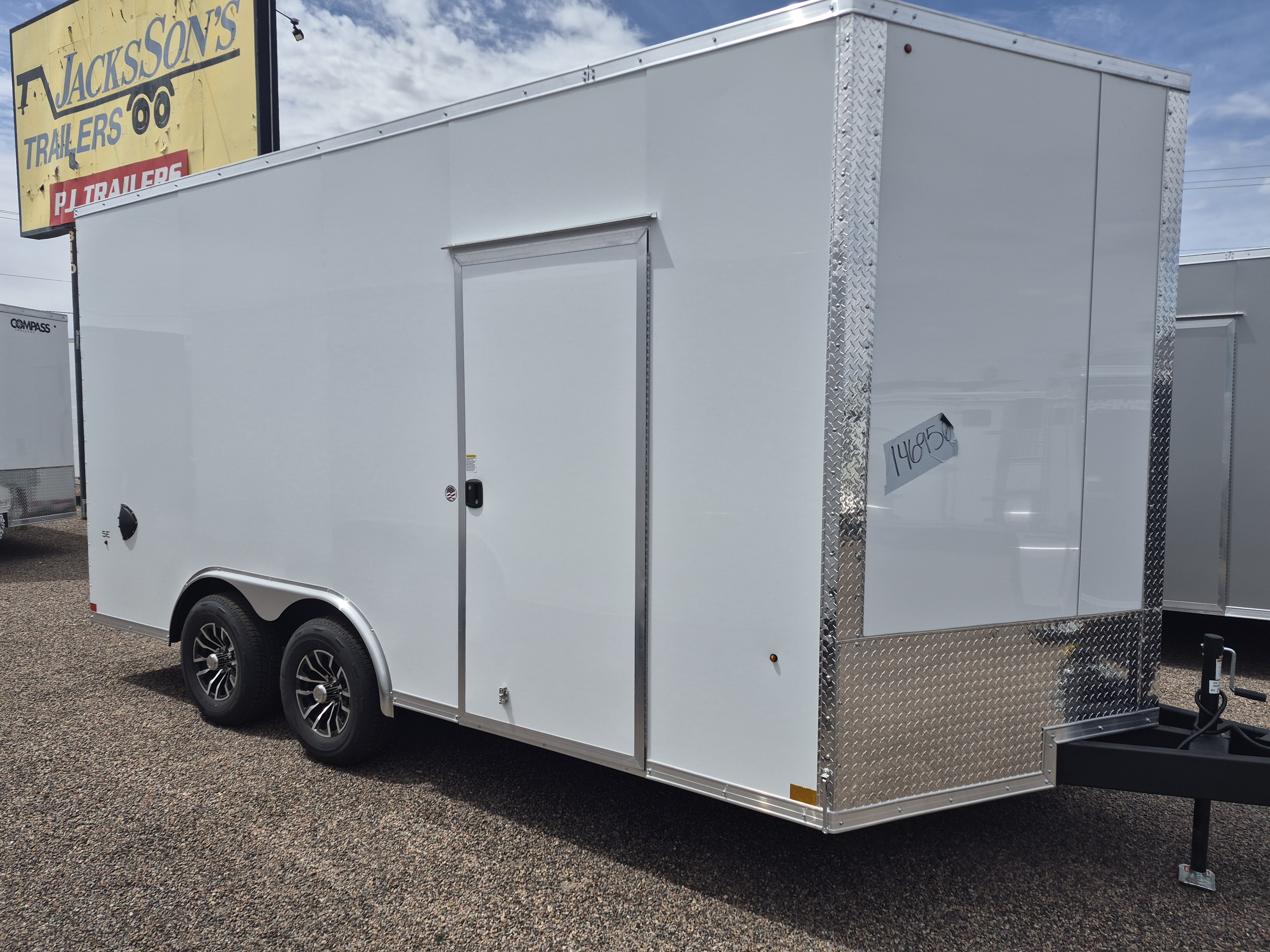 Compass 16x8.5 Jasper SE Car Hauler, 10K GVWR, Ramp Door - Stock #CMP2849 - Image 2 of 4