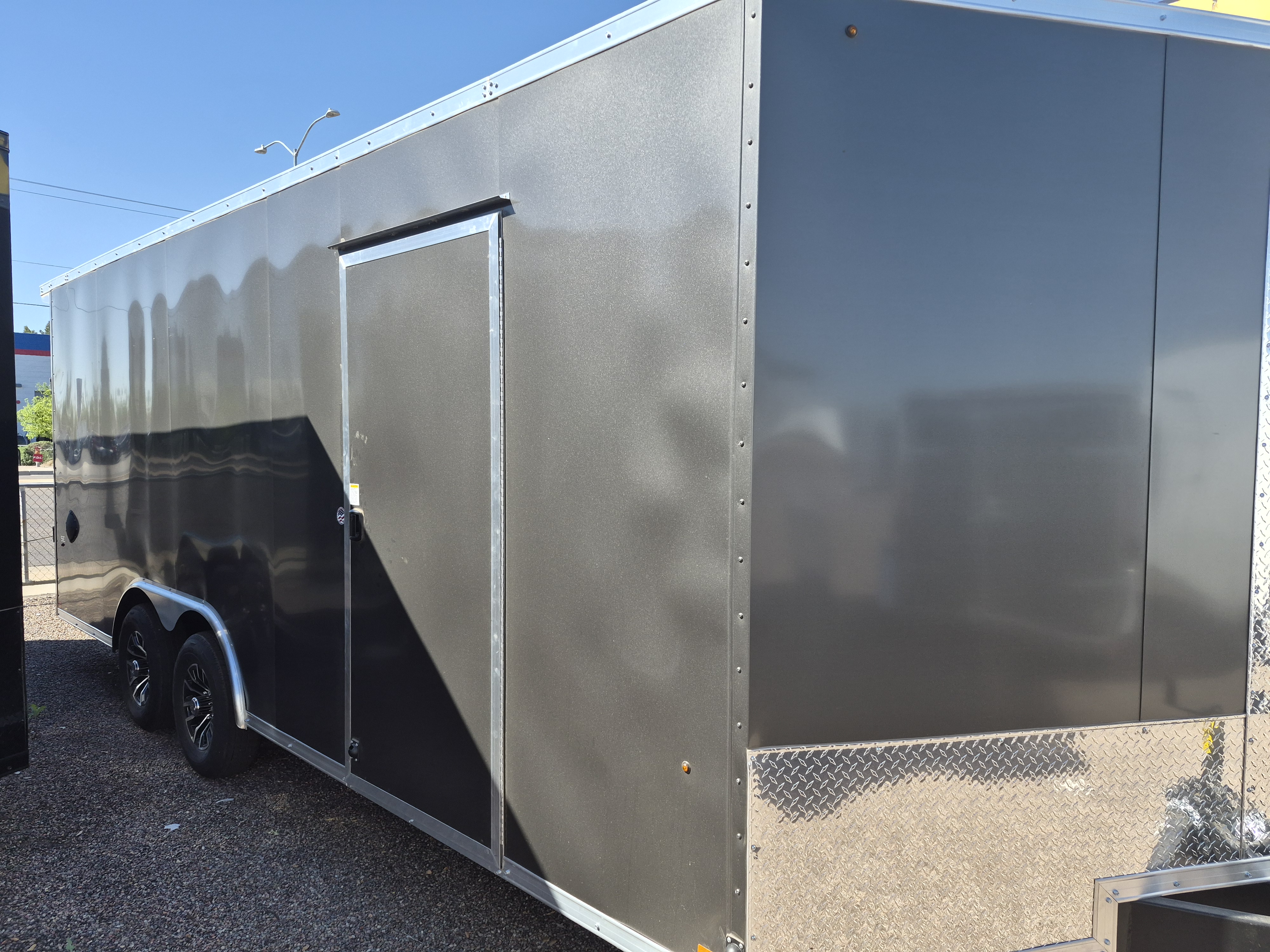 Compass 20x8.5 Jasper SE Car Hauler, 10K GVWR, Ramp Door, A/C, White Wall / Ceiling, RTP Floor - Stock #CMP2813 - Image 2 of 5