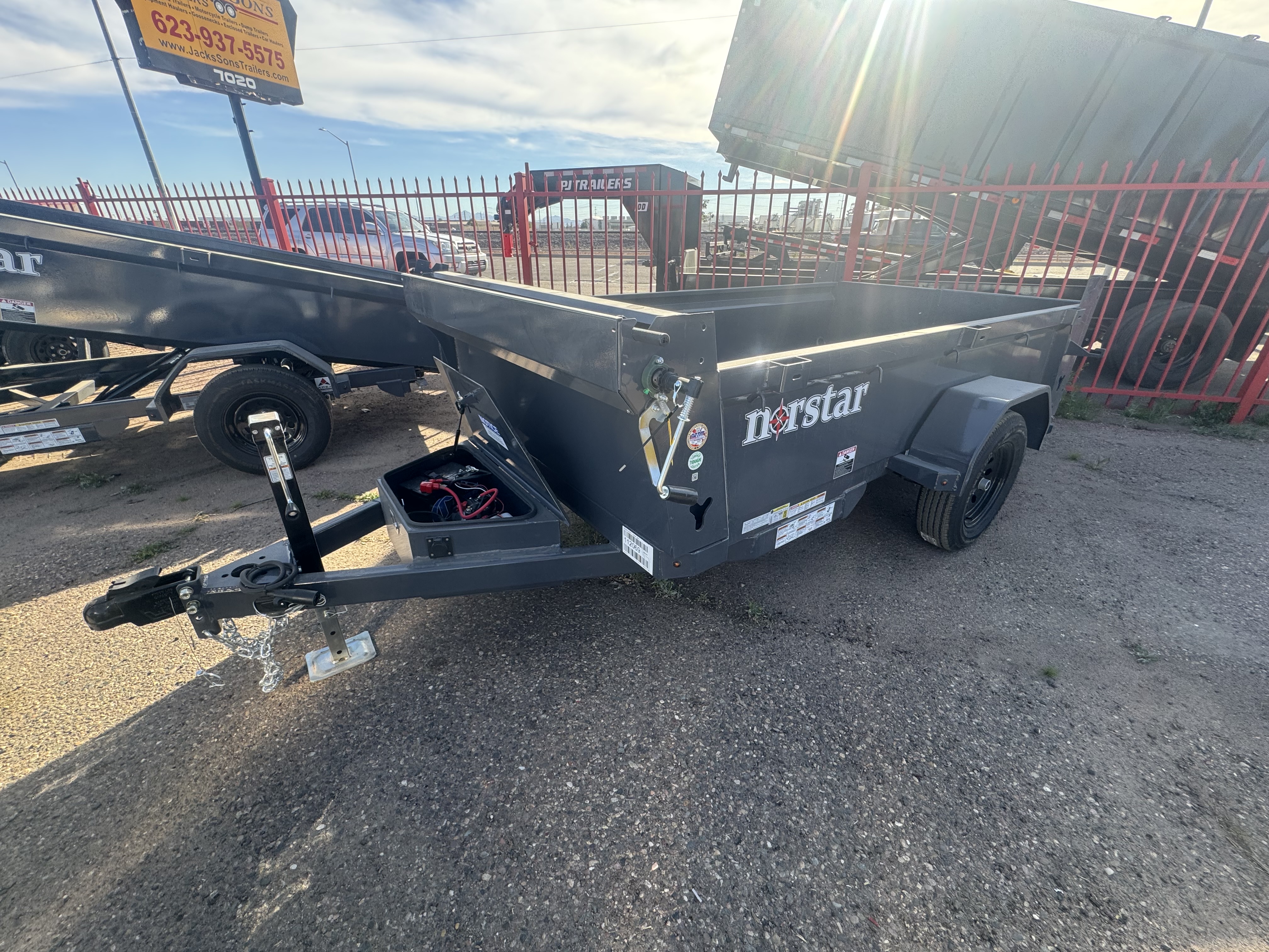 Norstar 10x60 Norstar Single Axle Dump, 3.5K GVWR, 20" Sides - Stock #NST1403 - Image 1 of 11