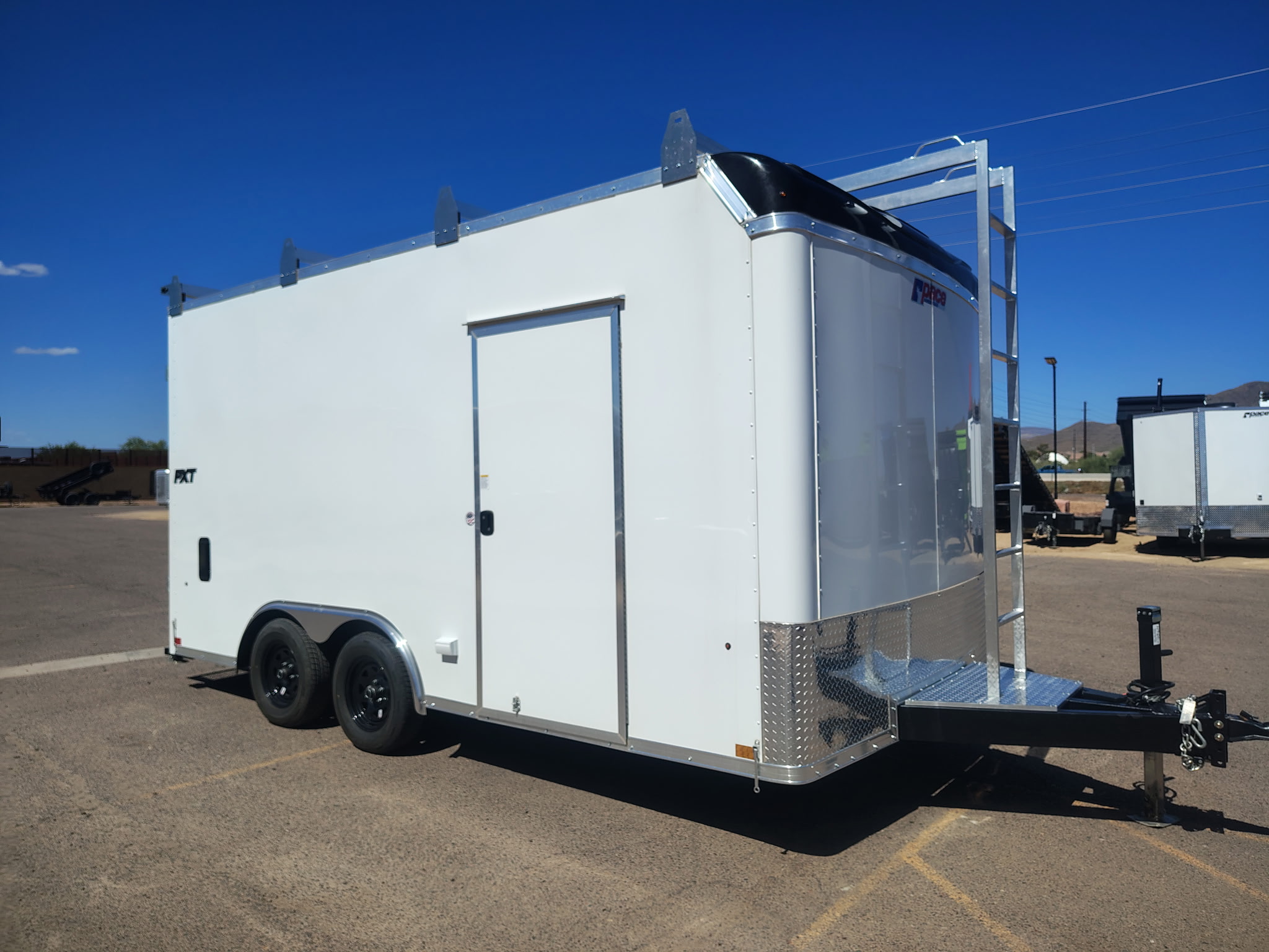 Pace American 16x8.5 PXT Hammer, 7K GVWR, Workbench, Ladder Rack, 6" Additional Height, Ramp Door - Stock #CMP2881 - Image 2 of 11