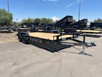 P.J. Trailers 18x83 Tandem Axle Channel Equipment, 10K GVWR, Slide-In Ramps Stock #PPJ11216 - Thumbnail 1