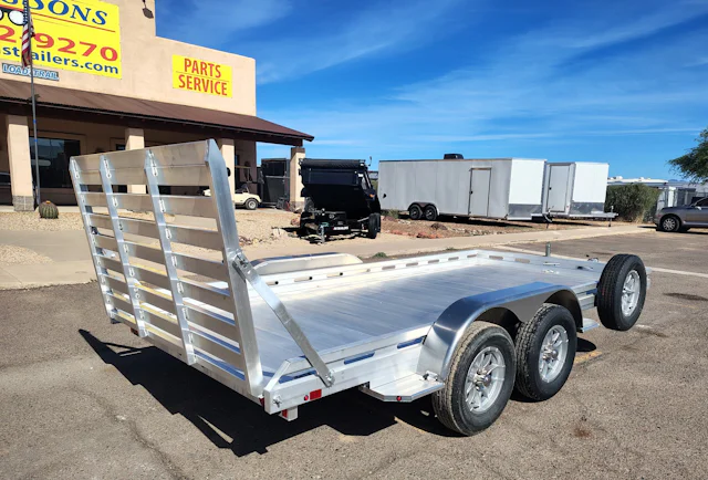 Aluma 14'x80" Aluminum Utility Trailer w/ Straight Tailgate (8014)
