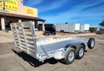 Aluma 14x80 All Aluminum, 8.5K GVWR, Tandem Axle, Straight Tailgate (8014TA-EL-TG-RTD) Stock #ALU372 - Thumbnail 1