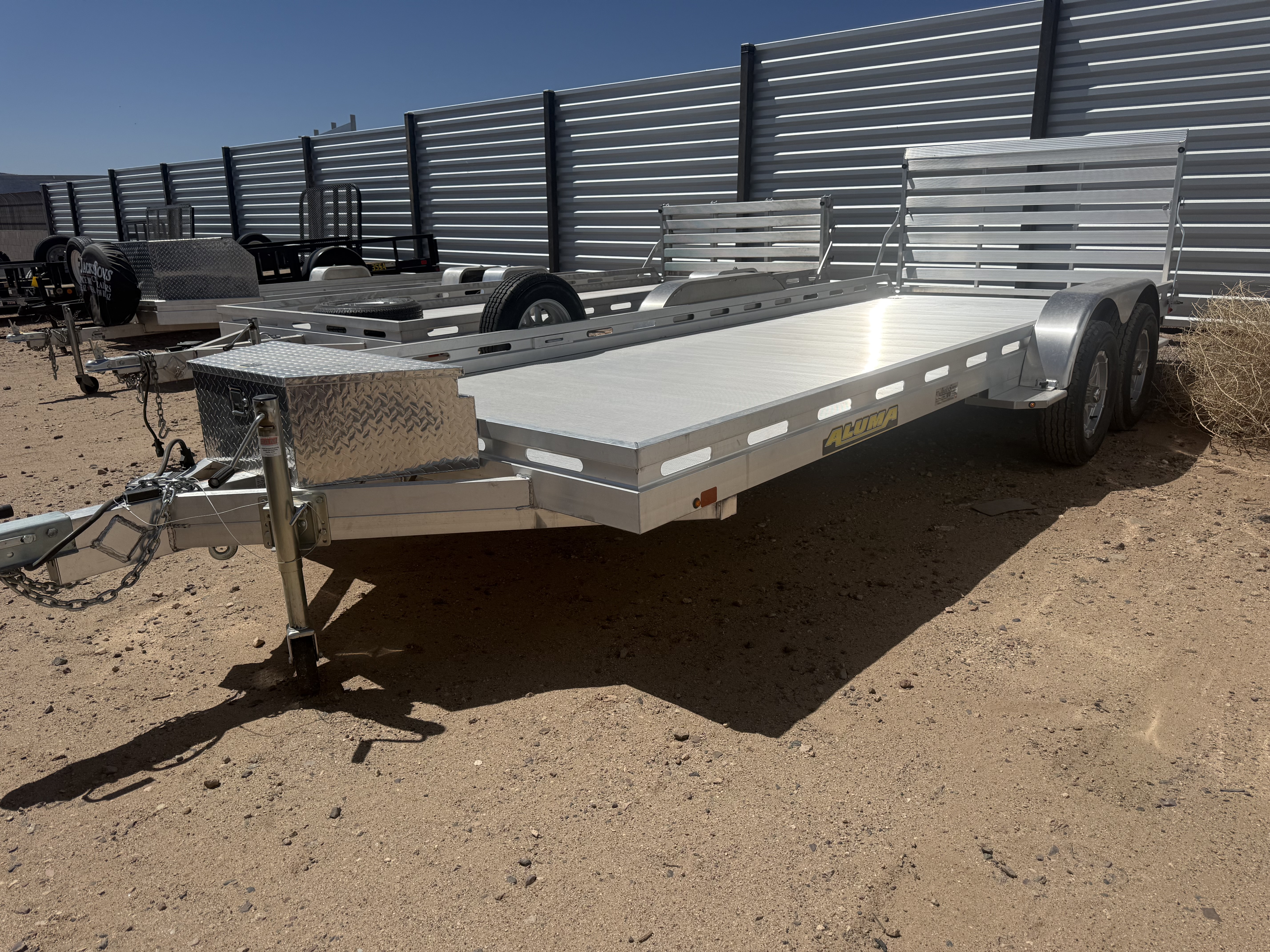 Aluma 18x80 All Aluminum, 8K GVWR, Tandem Axle (8018TA-EL-R-BT-RTD) - Stock #USD0982 - Image 2 of 4