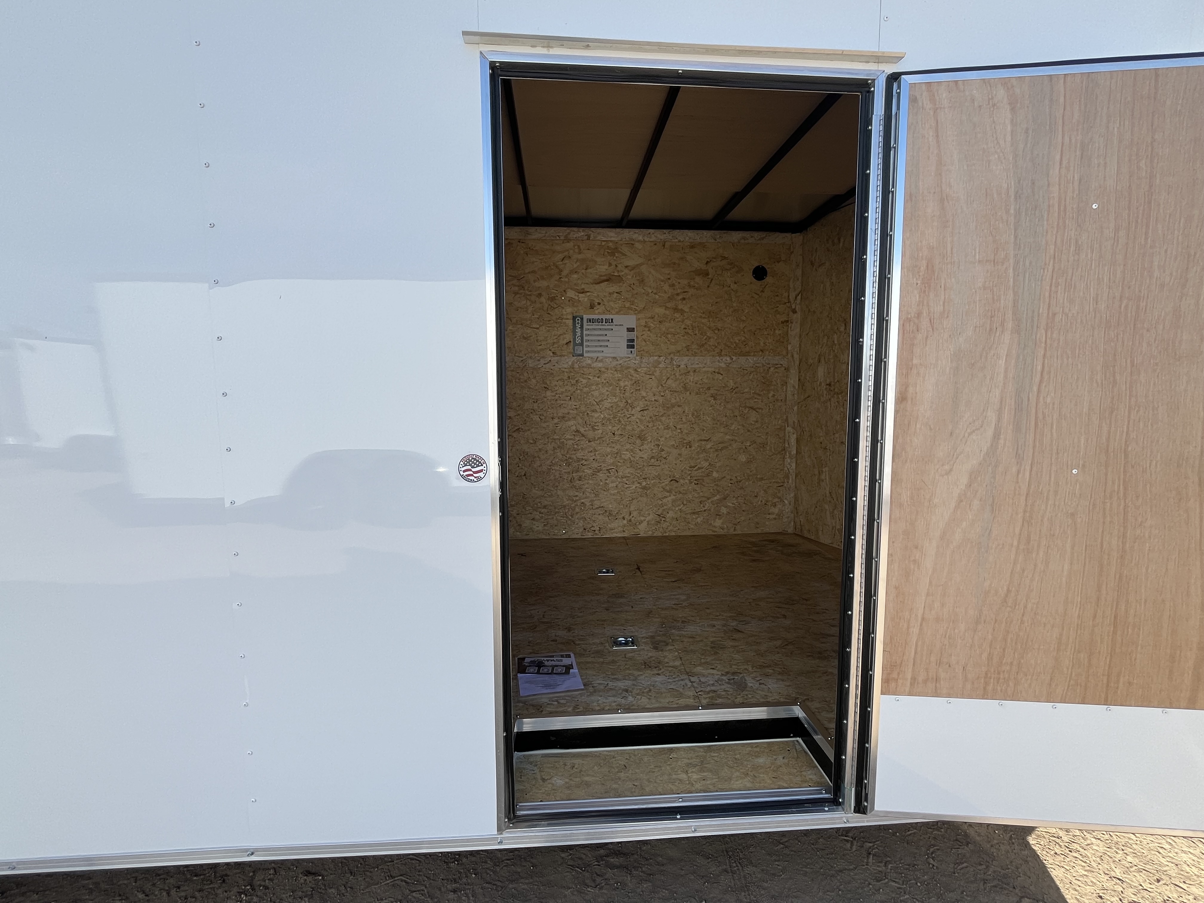 Compass 24x8.5 Indigo DLX Car Hauler, 10K GVWR, 6" Extra Height, Ramp Door - Stock #CMP2769 - Image 6 of 11
