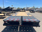 PJ Trailers 36' Gooseneck Low-Pro Flatdeck with Singles, 15,680 GVWR, Monster Ramps, 14 Ply Tires Stock #PPJ11220 - Thumbnail 2