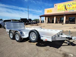 Aluma 14x80 All Aluminum, 8.5K GVWR, Tandem Axle, Bi-Fold Tailgate (8014TA-EL-BT-RTD) Stock #ALU371 - Thumbnail 1