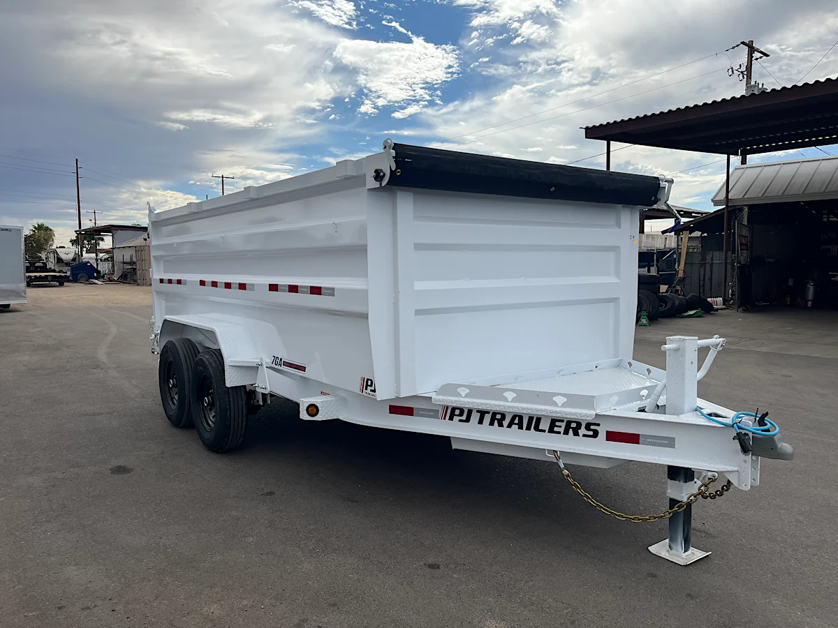 PJ Trailers PJ Trailers 14'x83" Scissor Low-Pro High Side Dump Trailer w/ 48" Sides (DM) - Stock #PJD1707 - Image 1 of 14 PJ Trailers PJ Trailers 14'x83" Scissor Low-Pro High Side Dump Trailer w/ 48" Sides (DM) - Stock #PJD1707 - Image 1 of 14