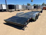 P.J. Trailers 22x83 Tandem Axle, 10K GVWR, Steel Deck Car Hauler, Slide-In Ramps Stock #PPJ11218 - Thumbnail 4