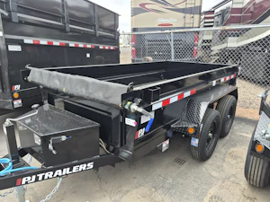 P.J. Trailers 10X60 Utility Dump, Tandem Axle, 7K GVWR