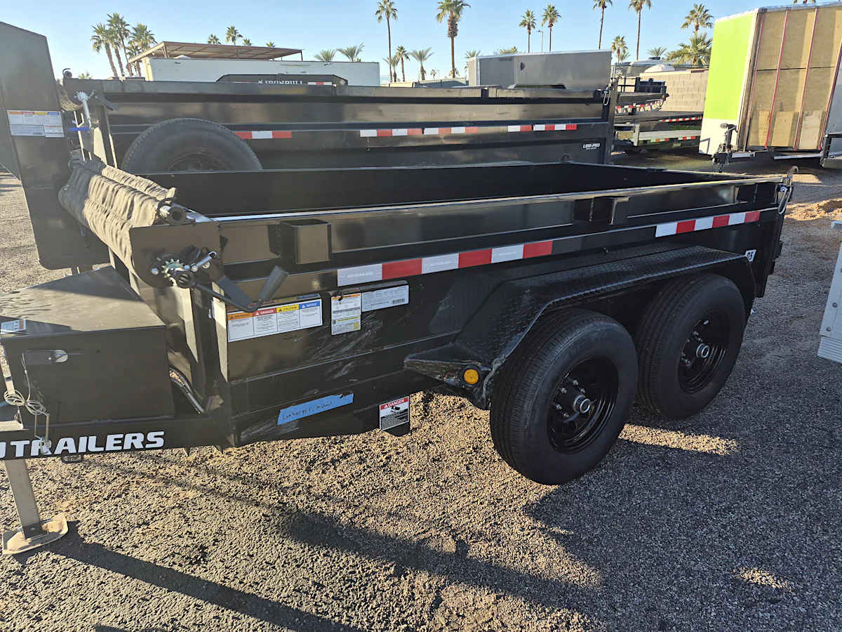 P.J. Trailers 10x60 Tandem Axle, 7K GVWR, Utility Dump, 18" Sides - Stock #PJD1470 - Image 4 of 6 P.J. Trailers 10x60 Tandem Axle, 7K GVWR, Utility Dump, 18" Sides - Stock #PJD1470 - Image 4 of 6