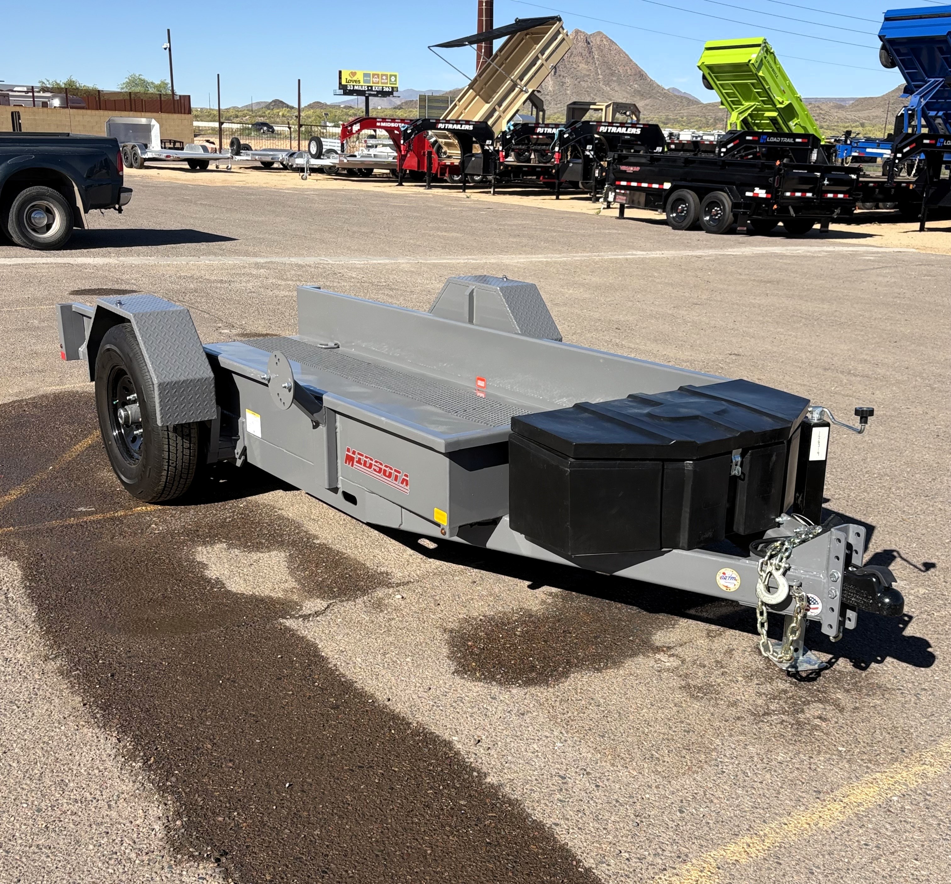 Midsota 12x52 SL Series, Heavy Equipment Tilt Trailer, Single Axle, 7,700 GVWR - Stock #MI006 - Image 8 of 14