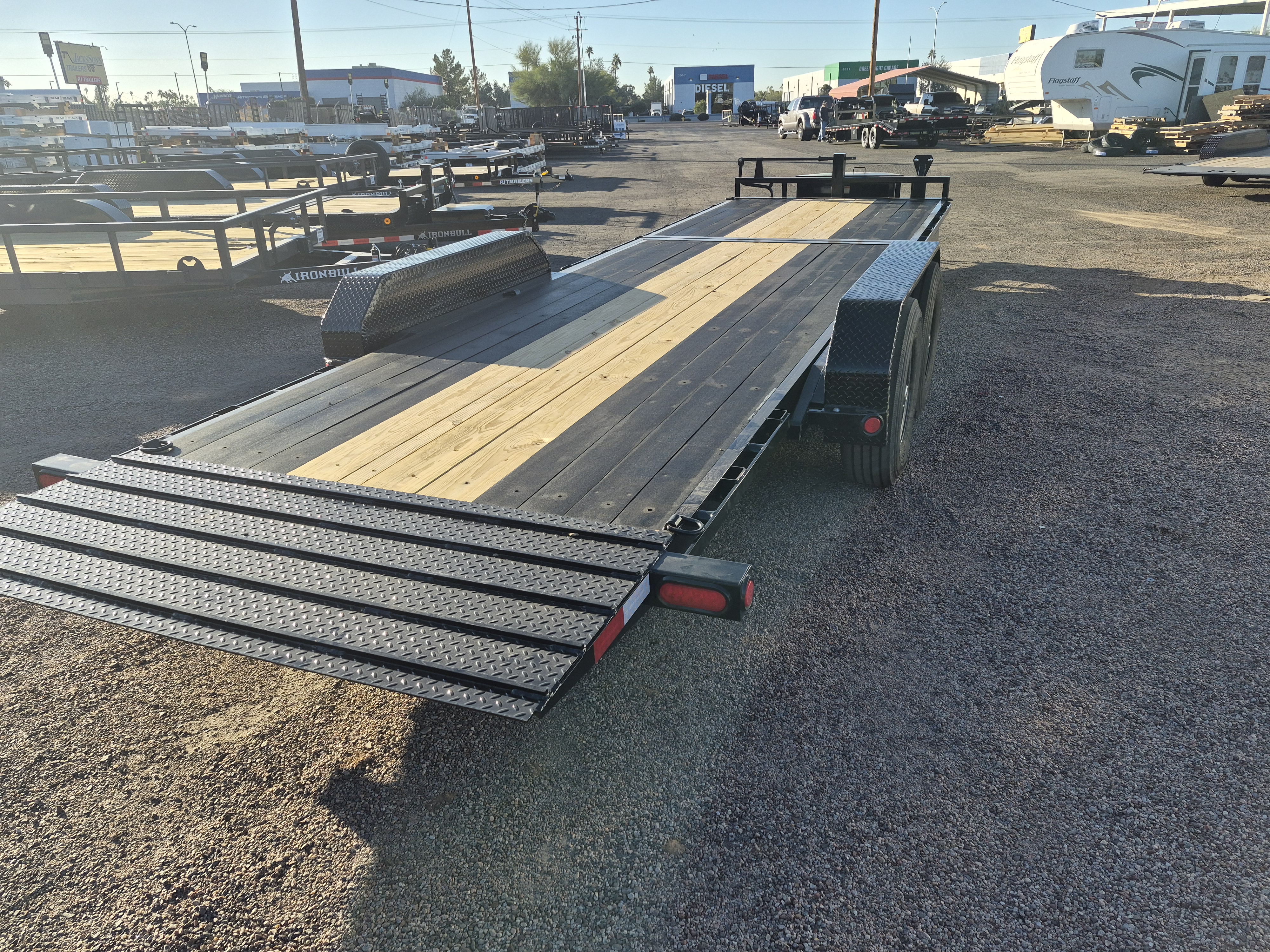 P.J. Trailers 24x83x6" Channel, Equipment Tilt, 14K GVWR, 14PLY, Blackwood Deck - Stock #PPJ10983 - Image 2 of 3