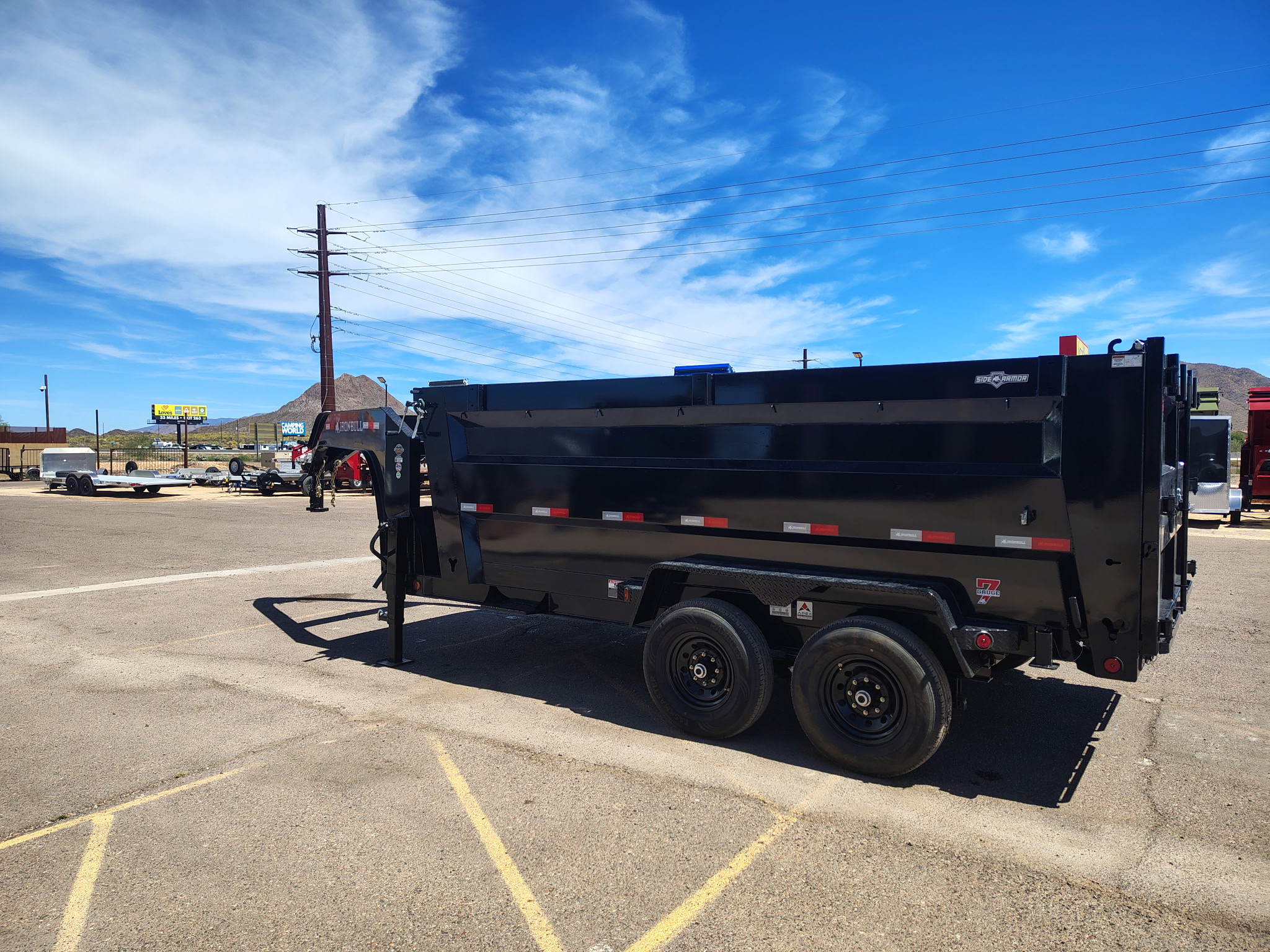 Norstar 14x83 IronBull Gooseneck, Tandem Axle Dump, 15K GVWR, 48" Sides,  Telescopic Cylinder - Stock #NST1429 - Image 9 of 9