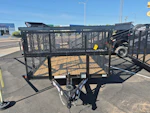 Texas Bragg 16x83 Tandem Axle, Landscape, 7K GVWR, 4' Expanded Metal Sides Stock #TXB010 - Thumbnail 2