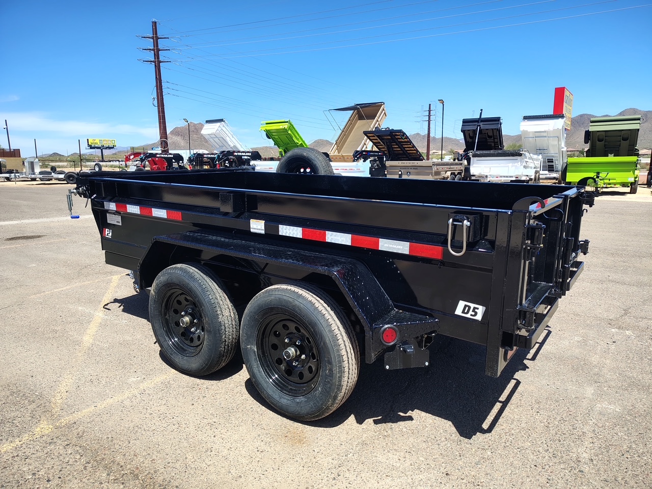 P.J. Trailers 10X60 Utility Dump, Tandem Axle, 7K GVWR - Stock #PJD1698 - Image 4 of 10
