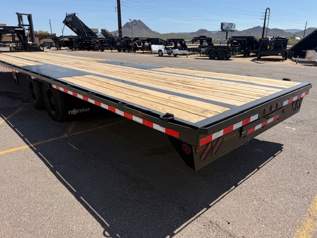 Norstar 36x102 Gooseneck Low Pro Flat Deck, Slide Out Ramps, 22K GVWR - Stock #NS488 - Image 2 of 7