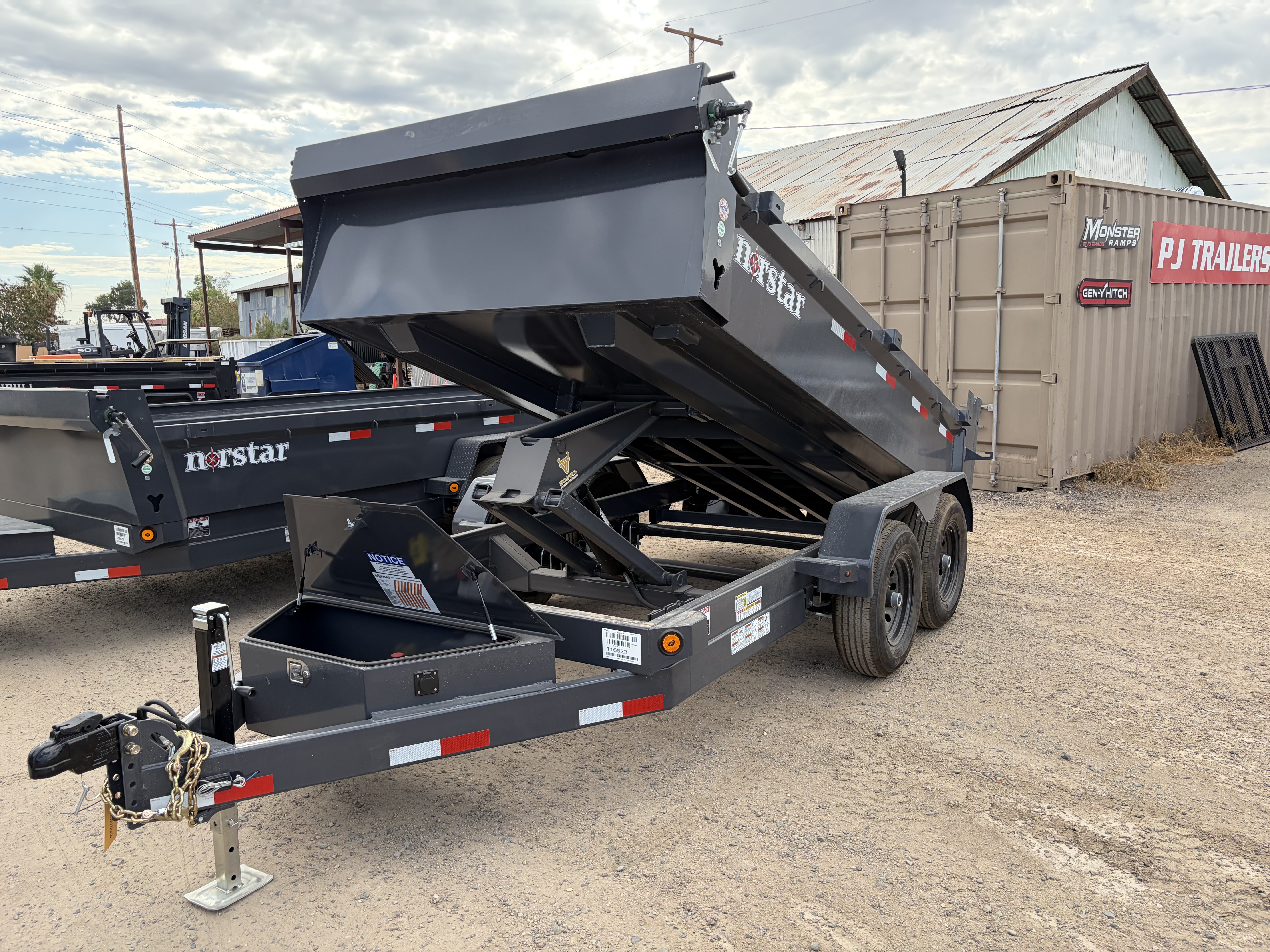 Norstar 12x72 Norstar Tandem Axle Dump, 10K GVWR, 20" Sides - Stock #NST1483 - Image 5 of 6