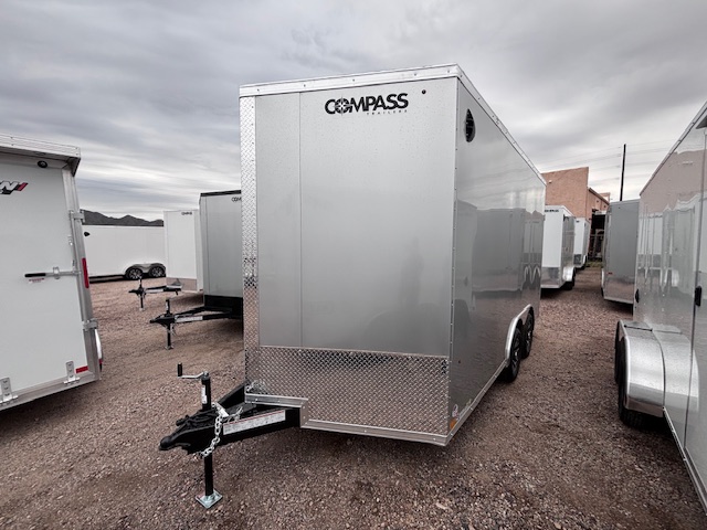 Compass 14x8.5 Jasper SE FT, 7K GVWR, 6" Extra Height, D-Ring, Ramp Door - Stock #CMP2759 - Image 1 of 5