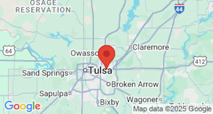 Map showing Nationwide Trailers - Tulsa in Tulsa, OK
