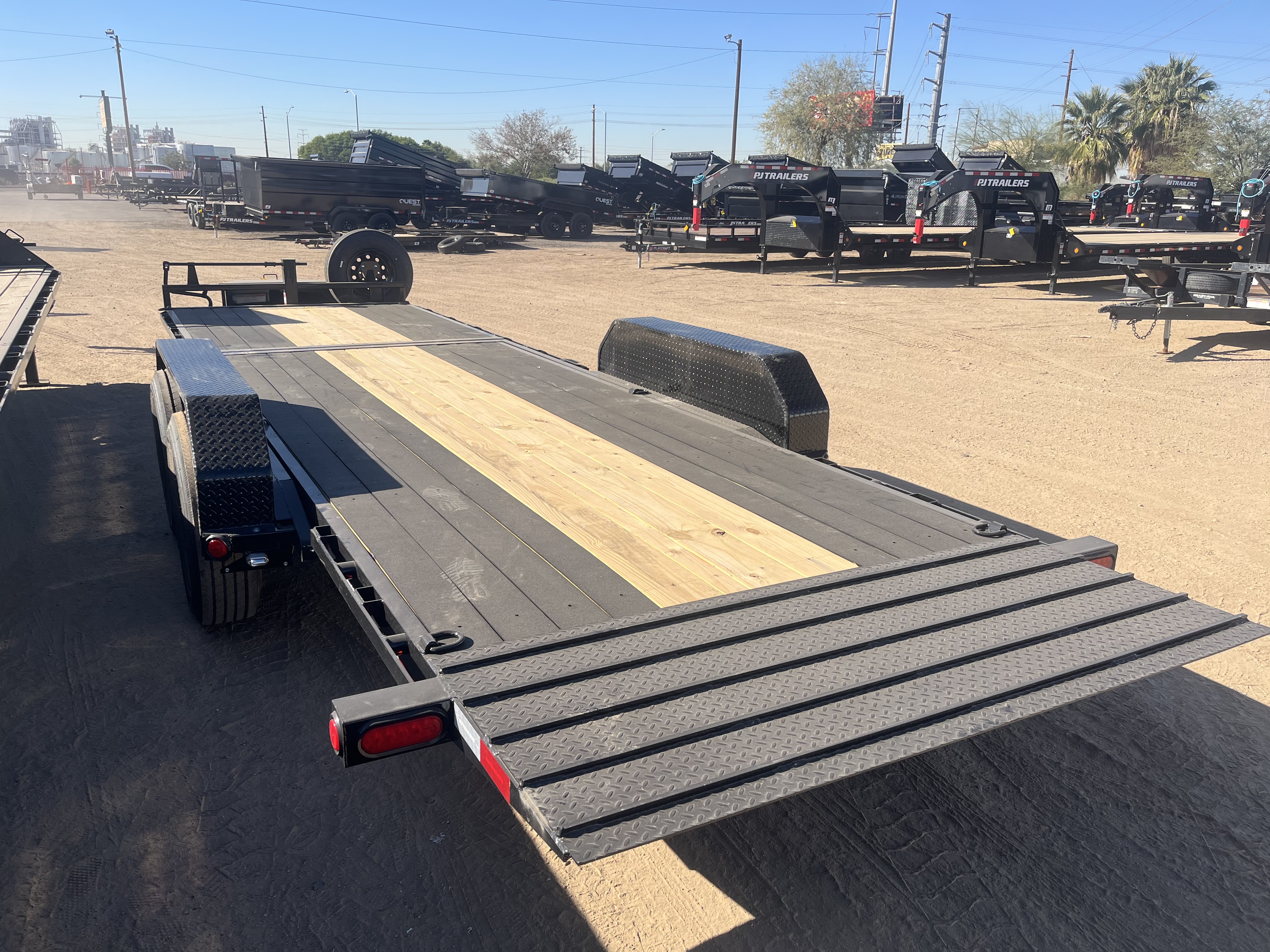 P.J. Trailers 24x83x6" Channel, Equipment Tilt, 14K GVWR, 14PLY, Blackwood Deck - Stock #PPJ10979 - Image 8 of 9