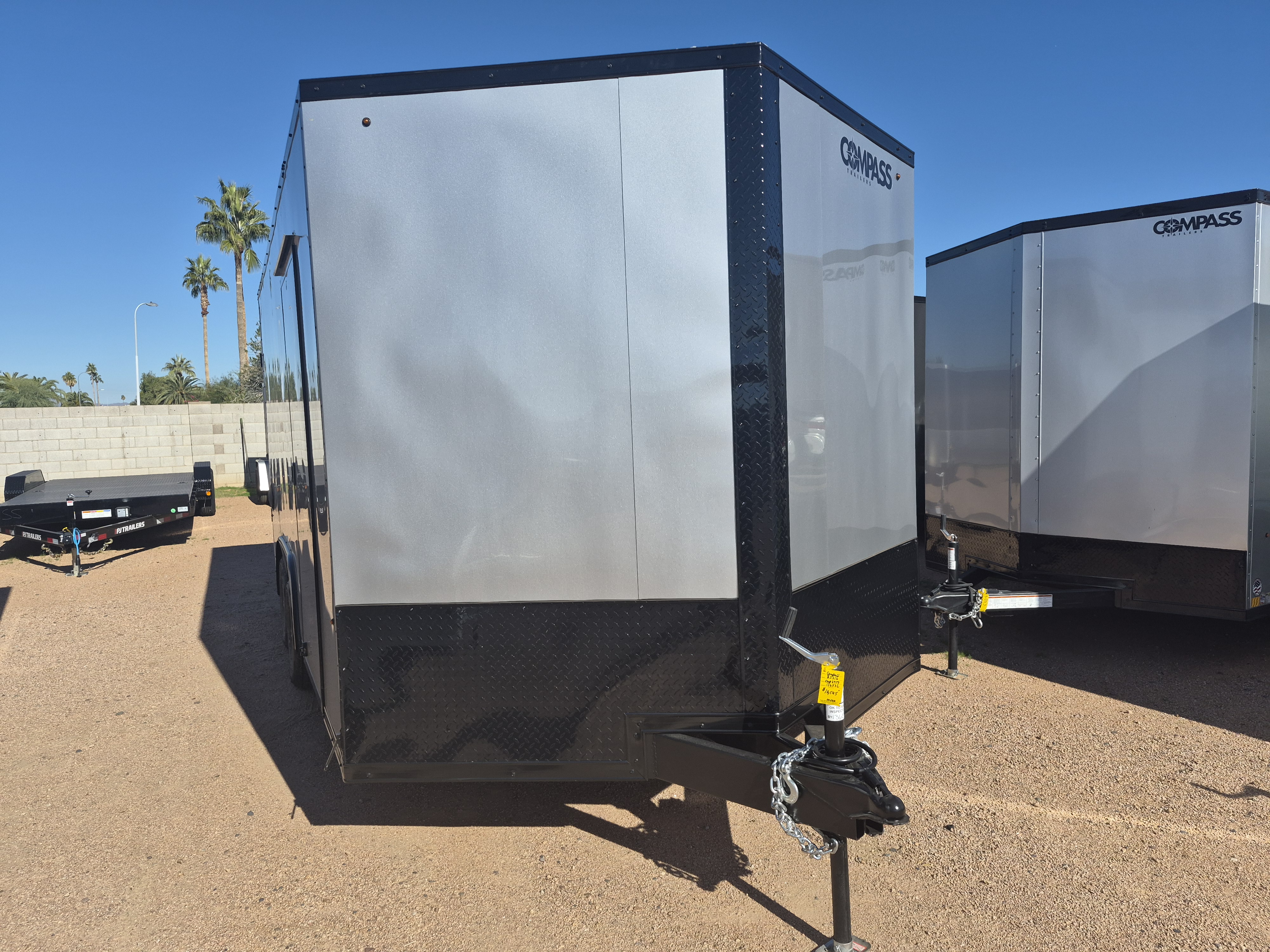 Compass 16x8.5 Jasper SE Car Hauler, 7K GVWR, Ramp Door - Stock #CMP2717 - Image 1 of 4