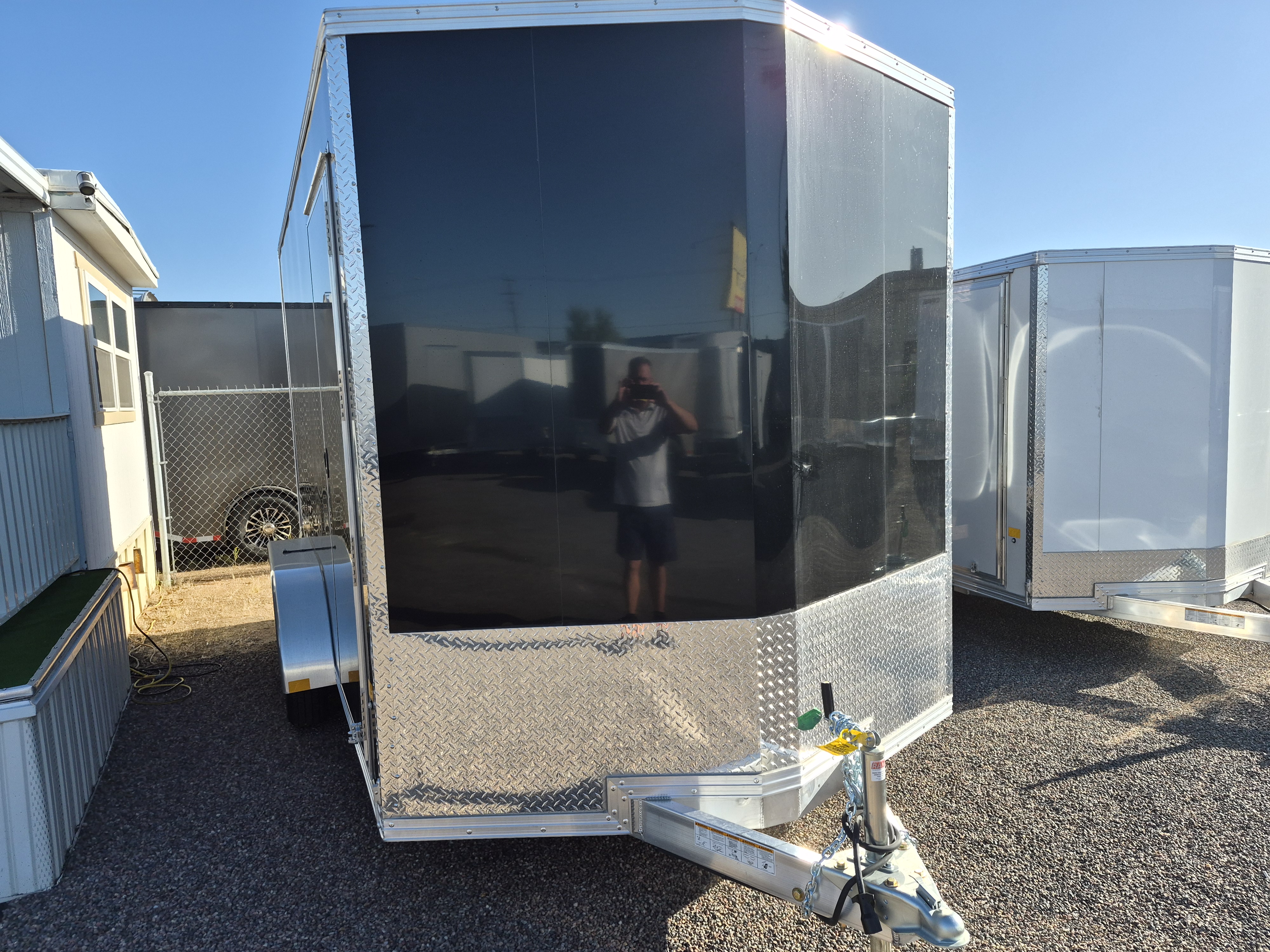 Alcom 14x7 All Aluminum, XLTP2 Enclosed, 7K GVWR, Side Door, Ramp Door - Stock #ALC231 - Image 1 of 4