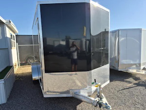 Alcom 14x7 All Aluminum, XLTP2 Enclosed, 7K GVWR, Side Door, Ramp Door