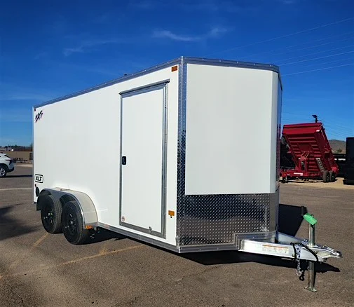 Alcom 14x7 All Aluminum XLTP Enclosed, 7K GVWR, Limited Edition, Ramp Door - Stock #ALC220 - Image 2 of 7 Alcom 14x7 All Aluminum XLTP Enclosed, 7K GVWR, Limited Edition, Ramp Door - Stock #ALC220 - Image 2 of 7