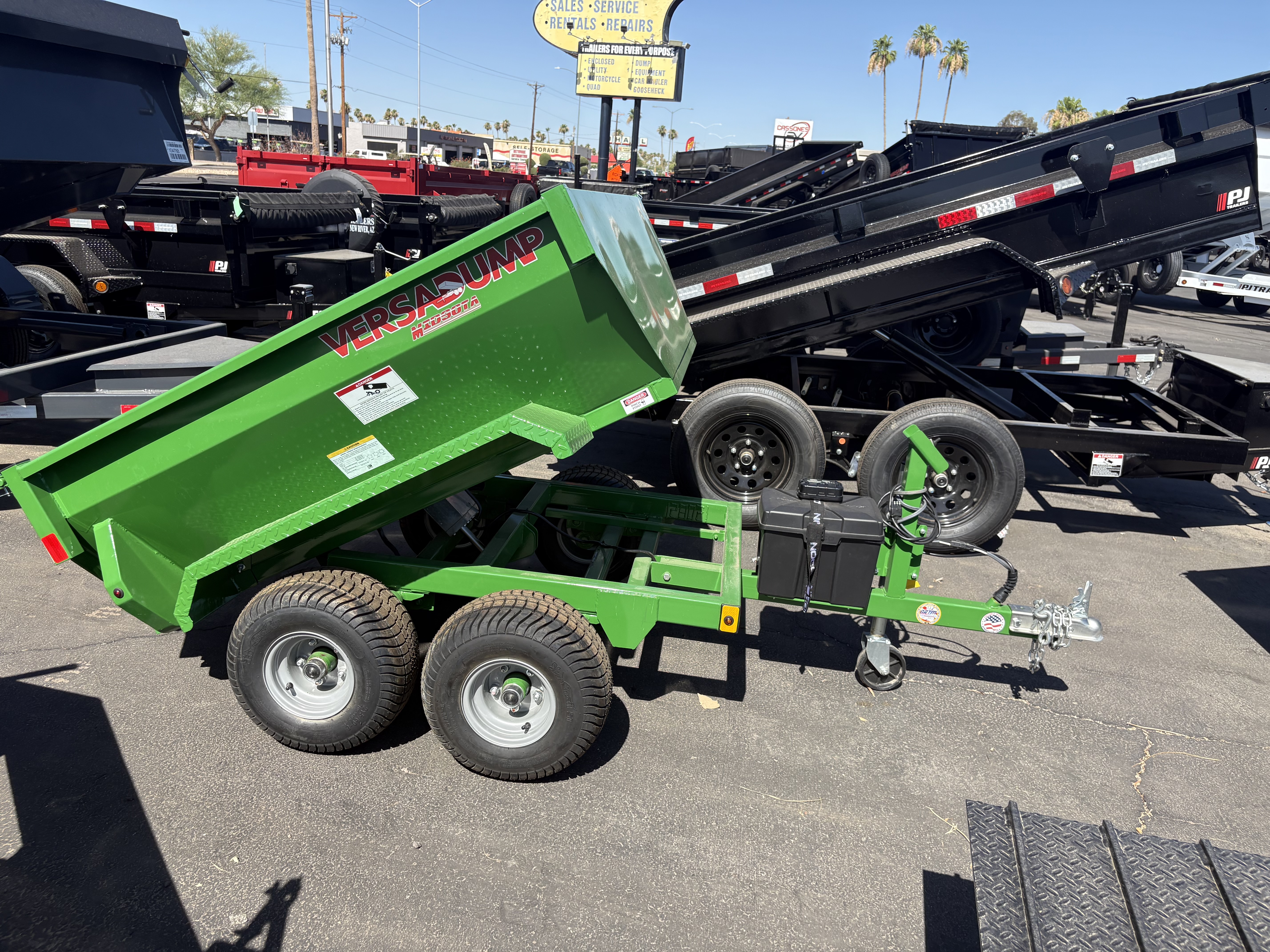 Midsota 05x36 Mini Dump, Tandem Axle, 4K GVWR - Stock #MID004 - Image 1 of 4