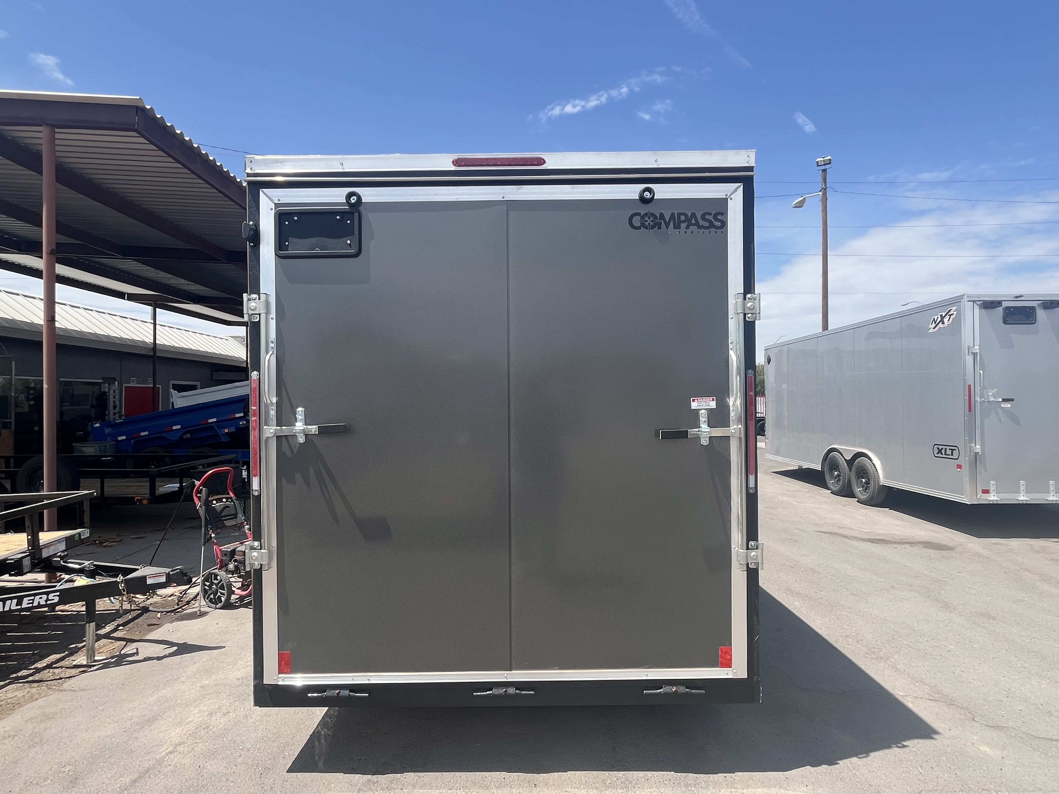Compass 7'x16' Enclosed Cargo Trailer w/ Rear Ramp Door