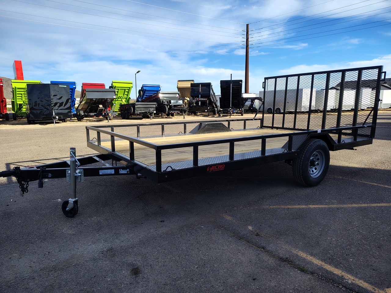 ECHO 14x102" Single Axle, 5.2K GVWR, Drive Over Fenders, Utility - Stock #ECH262 - Image 2 of 5