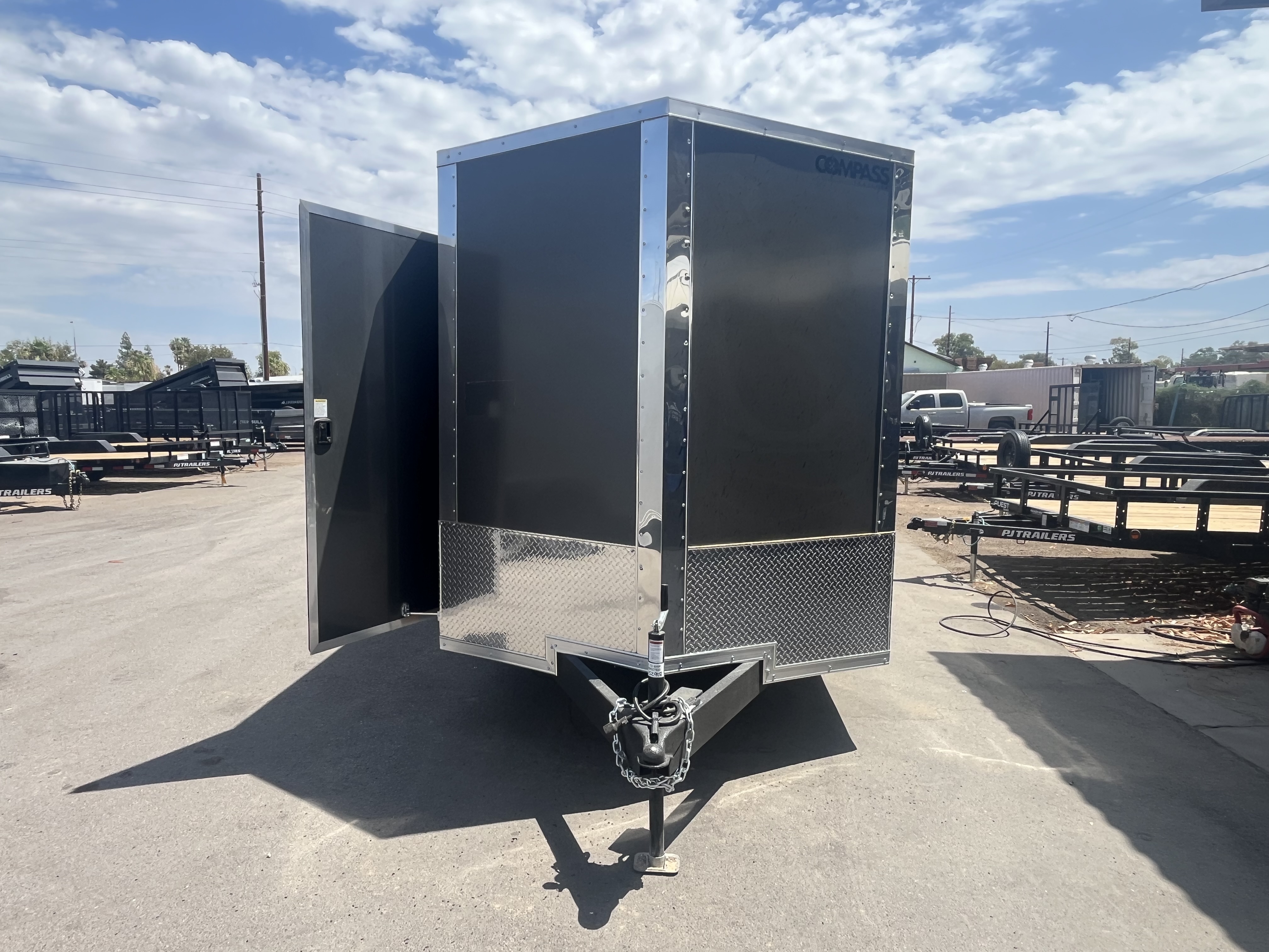 Compass 7'x16' Enclosed Cargo Trailer w/ Rear Ramp Door