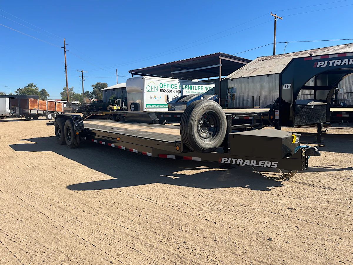 P.J. Trailers 24x83x6" Channel, Equipment Tilt, 14K GVWR, 14PLY, Blackwood Deck - Stock #PPJ10979 - Image 1 of 9 P.J. Trailers 24x83x6" Channel, Equipment Tilt, 14K GVWR, 14PLY, Blackwood Deck - Stock #PPJ10979 - Image 1 of 9