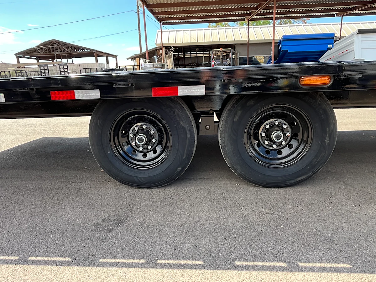 PJ Trailers 24'x102" 8" I-Beam Deckover Flatbed Trailer (F8) - Stock #PPJ11223 - Image 1 of 9 PJ Trailers 24'x102" 8" I-Beam Deckover Flatbed Trailer (F8) - Stock #PPJ11223 - Image 1 of 9