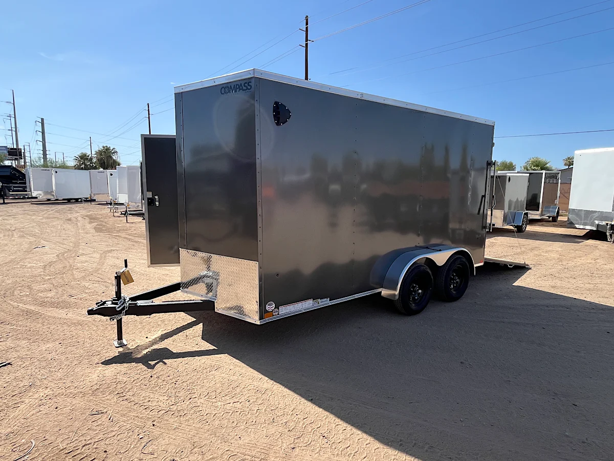 Compass 14x7 Indigo DLX, 7K GVWR, Ramp Door - Stock #CMP2947 - Image 1 of 11 Compass 14x7 Indigo DLX, 7K GVWR, Ramp Door - Stock #CMP2947 - Image 1 of 11