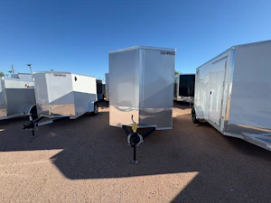 Compass 6'x12' Enclosed Cargo Trailer w/ Rear Ramp Door