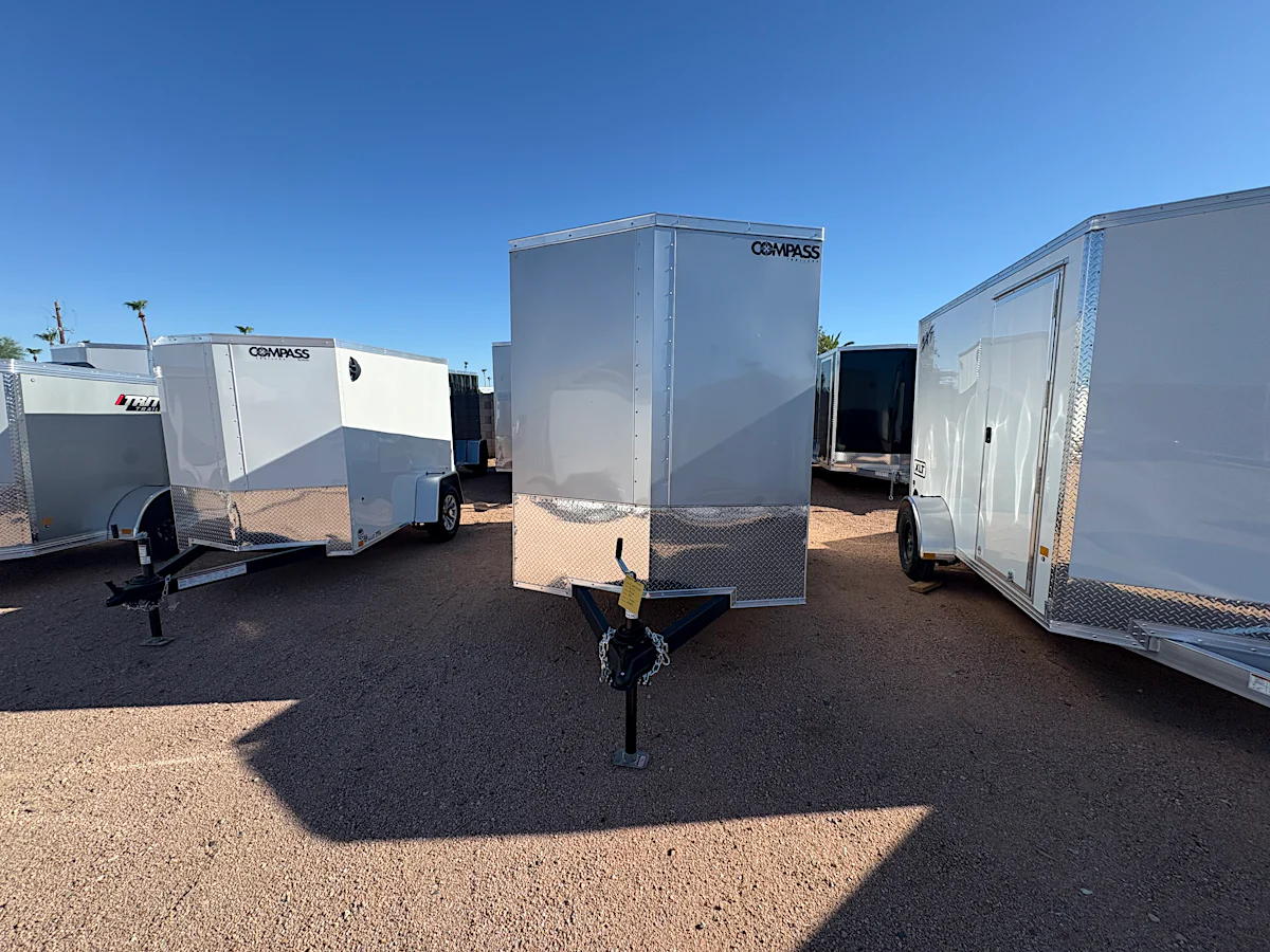 Compass Compass 6'x12' Enclosed Cargo Trailer w/ Ramp Door - Stock #CMP2928 - Image 1 of 6 Compass Compass 6'x12' Enclosed Cargo Trailer w/ Ramp Door - Stock #CMP2928 - Image 1 of 6